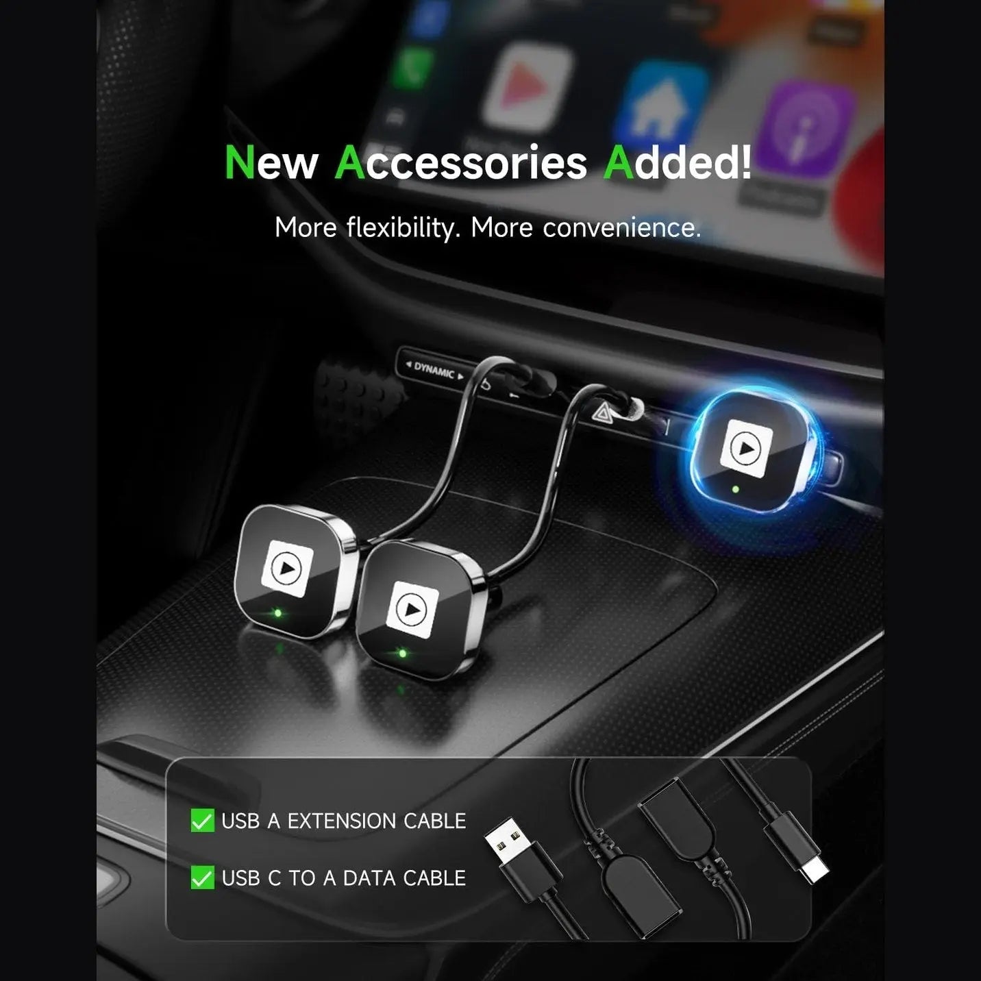 Spedal CL322 with included USB-A extension and USB-C data cables