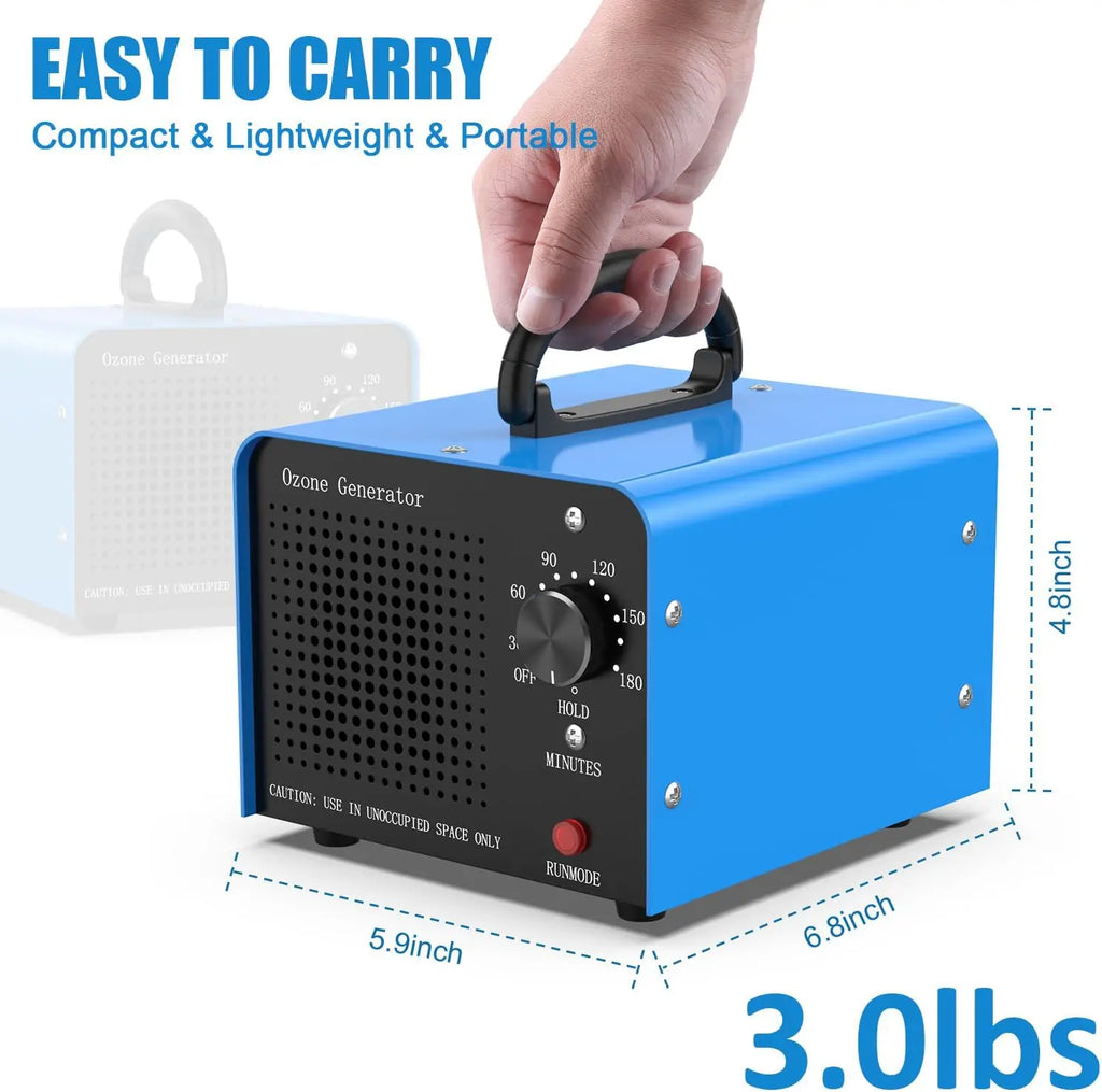 0zone Generator, 30000mg/h 0zone Machine Ionizer for Home/Basement/Smoke/Pet Room