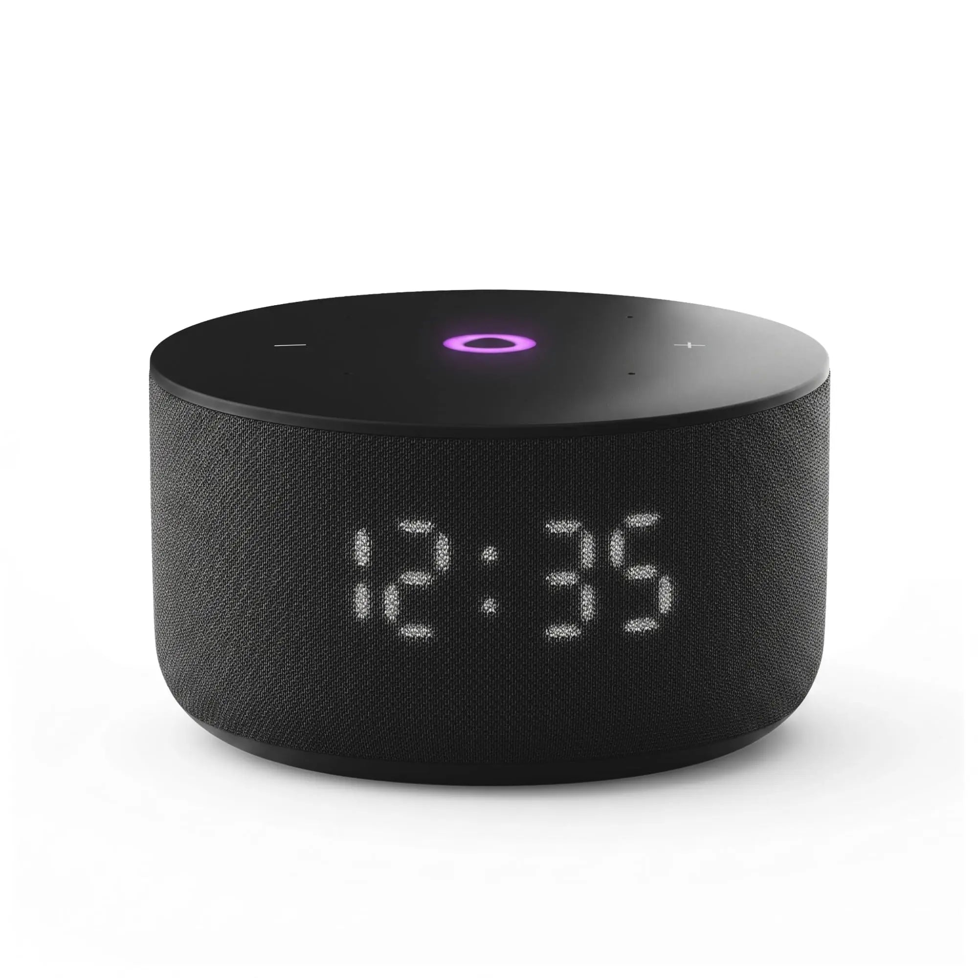 Yango Yasmina Smart Speaker, AI Buddy, Arabic and English, 12W Sound, LED Display, Compact Speaker for Dorm Room and Small Apartment, Grey