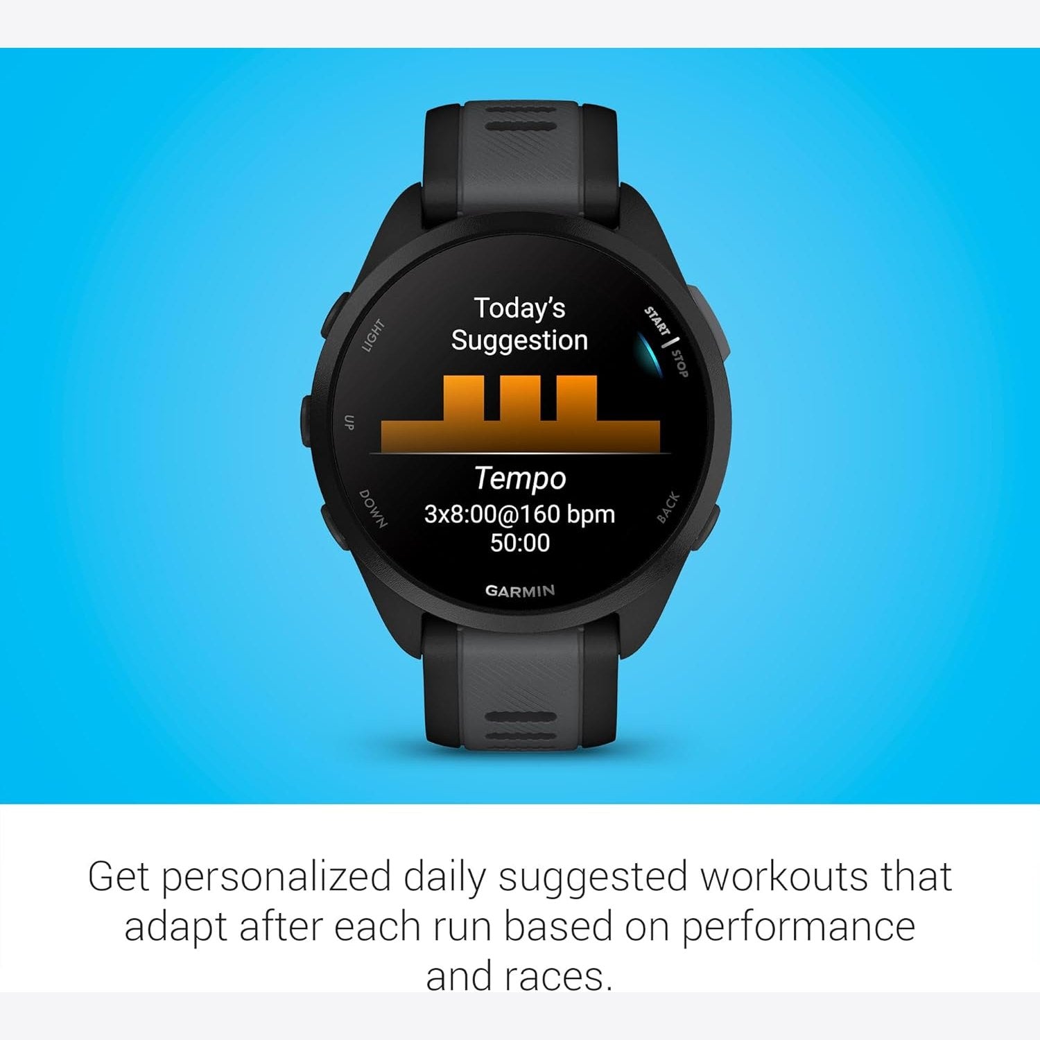 GARMIN FORERUNNER 165 BLACK/SLATE GREY