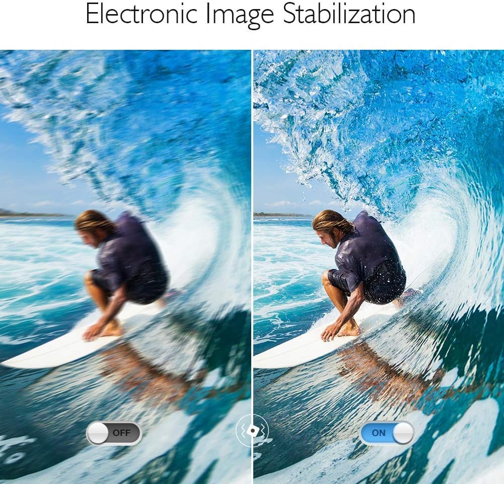 AKASO V50 X Sports Camera 4K with 64GB microSDXC U3 Memory Card Action Camera WiFi 20MP Waterproof Water Camera 40M with Touch Screen Remote Control Multi Accessory