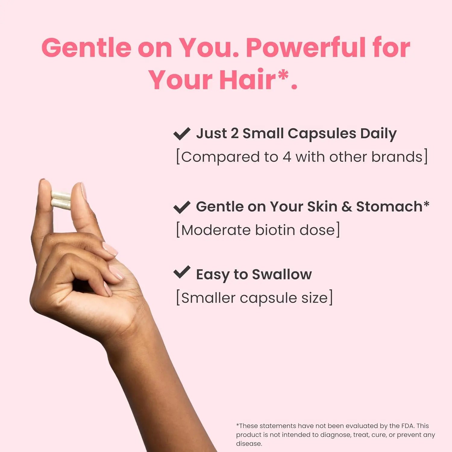 Hair Growth Vitamins for Women & Men for Faster Hair Growth, Vegan, 60 Capsules - 11 Ingredients & 5000mcg Biotin for Thicker Fuller Stronger Locks + Skin & Nail Health - Naturenetics HairAnew