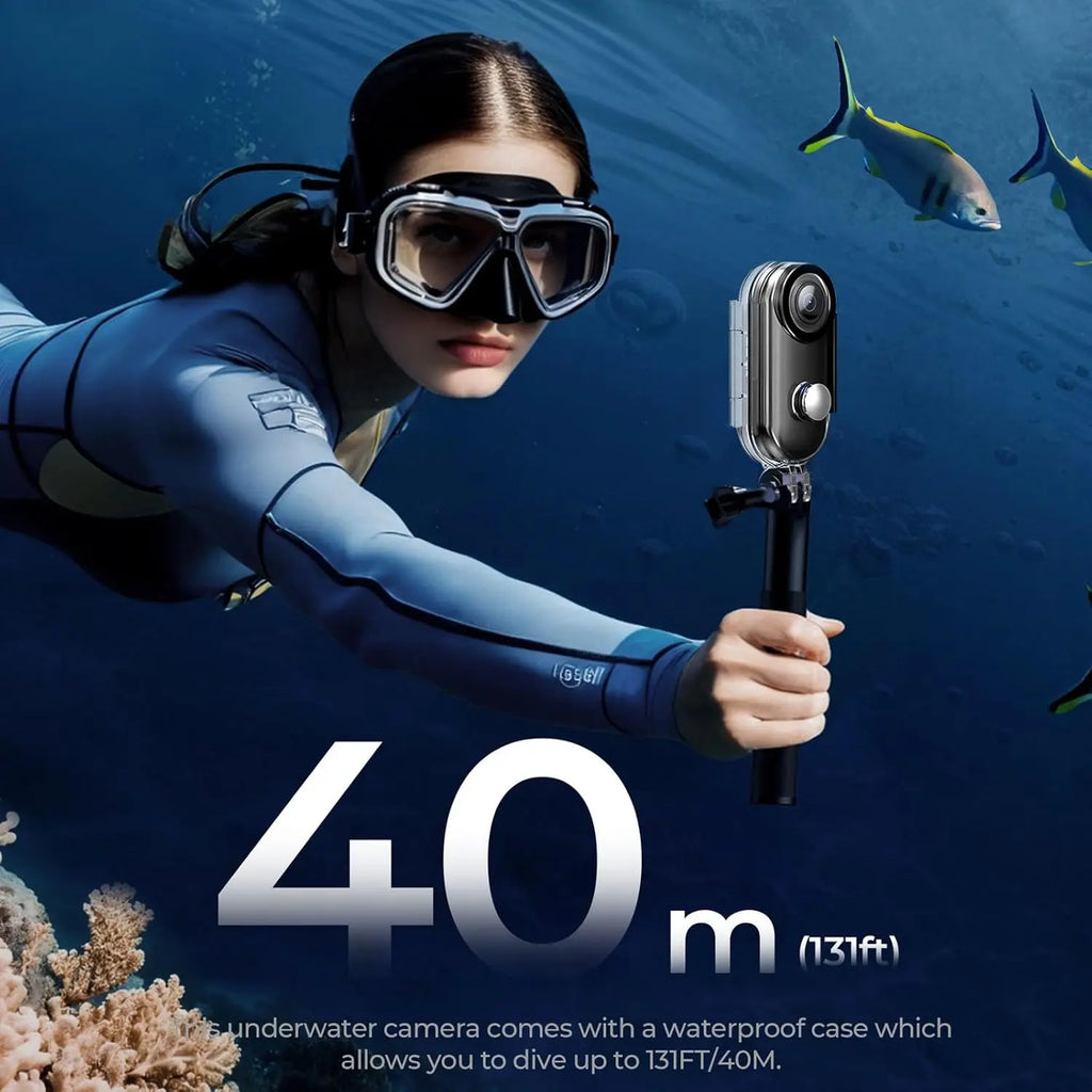 LENND 4k Action Camera,Mini Vlogging Camera,Small Body Camera with IPX7 Waterproof,Underwater Camcorder,Hands-Free POV Recording, Helmet Cam for Cycling, Motorcycle