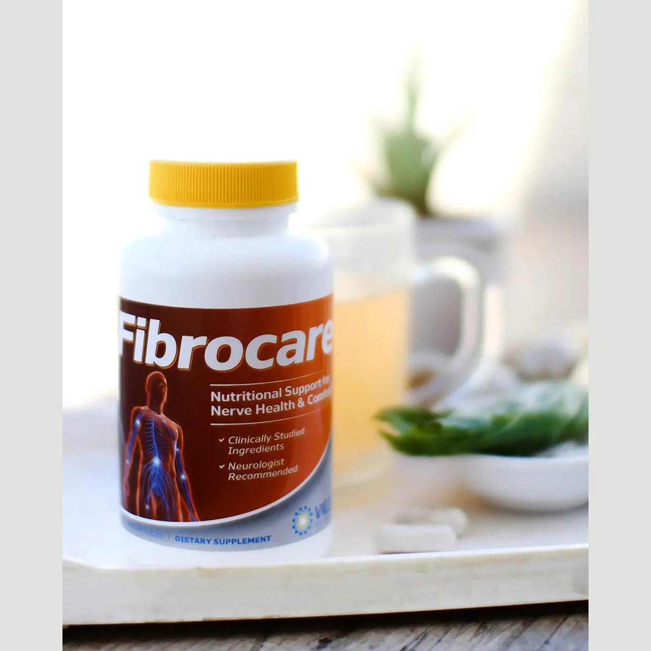 Vita Sciences FibroCare Fibromyalgia Supplement for Fast Repair Nerve Health. Natural R-ALA Form 40x Strength with Vitamins and Antioxidants to Renew and Revitalize Feet, Hands, Legs, and Toes. 60 Ct.