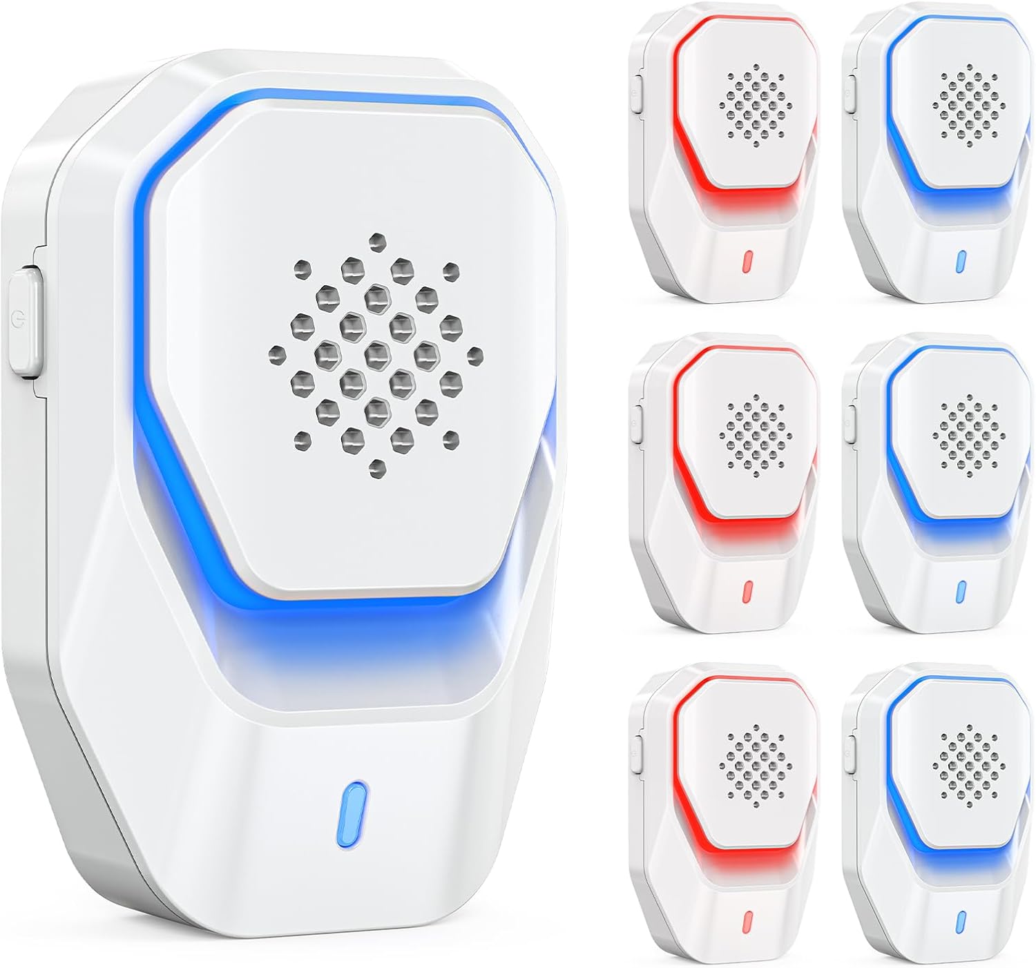 6 Packs Ultrasonic Pest Control Repeller, Electronic Spider Repellent Indoor for Insect Roaches Rodent Ant Bug Mosquito Mouse Repellent Plug in for House Kitchen Garage Warehouse