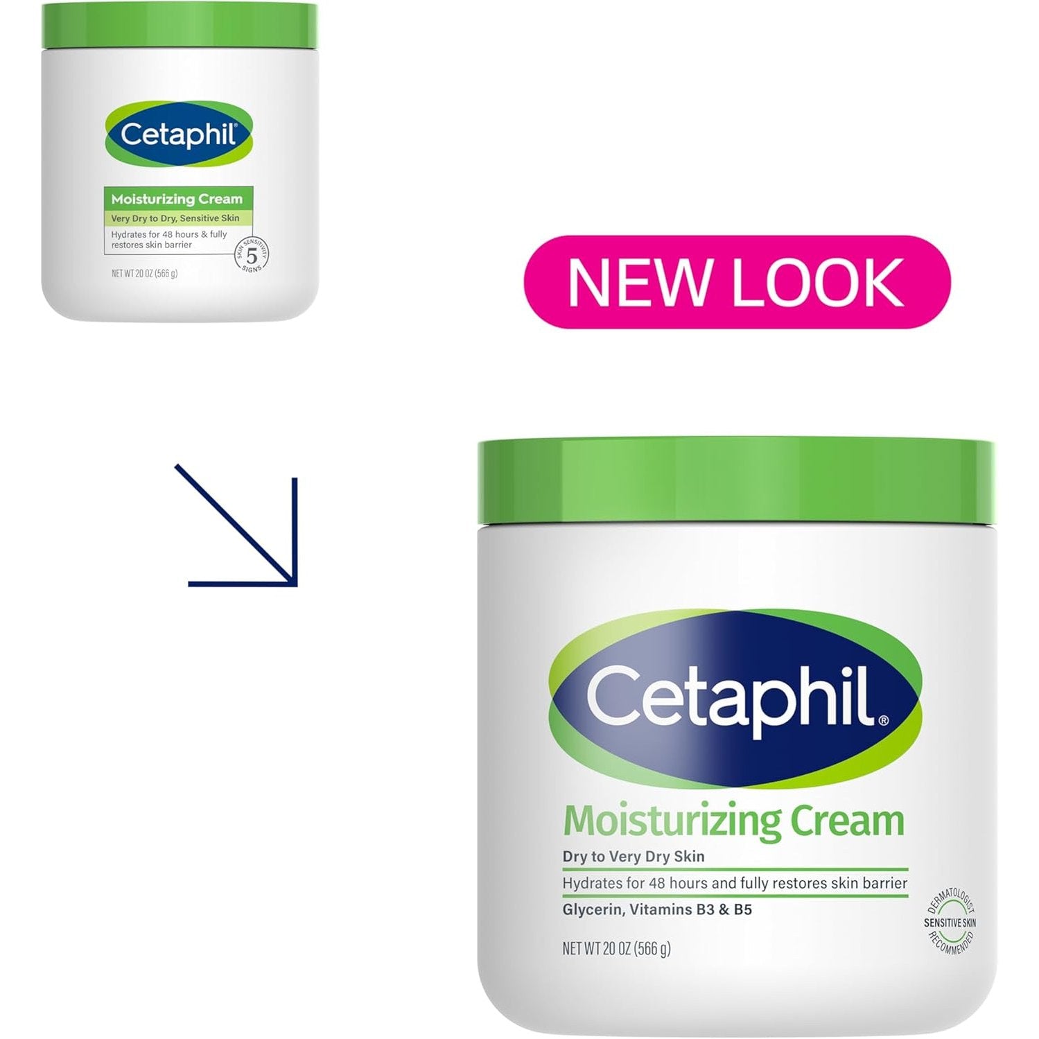 Cetaphil Moisturizing Cream 566g Dry to Very Dry Skin