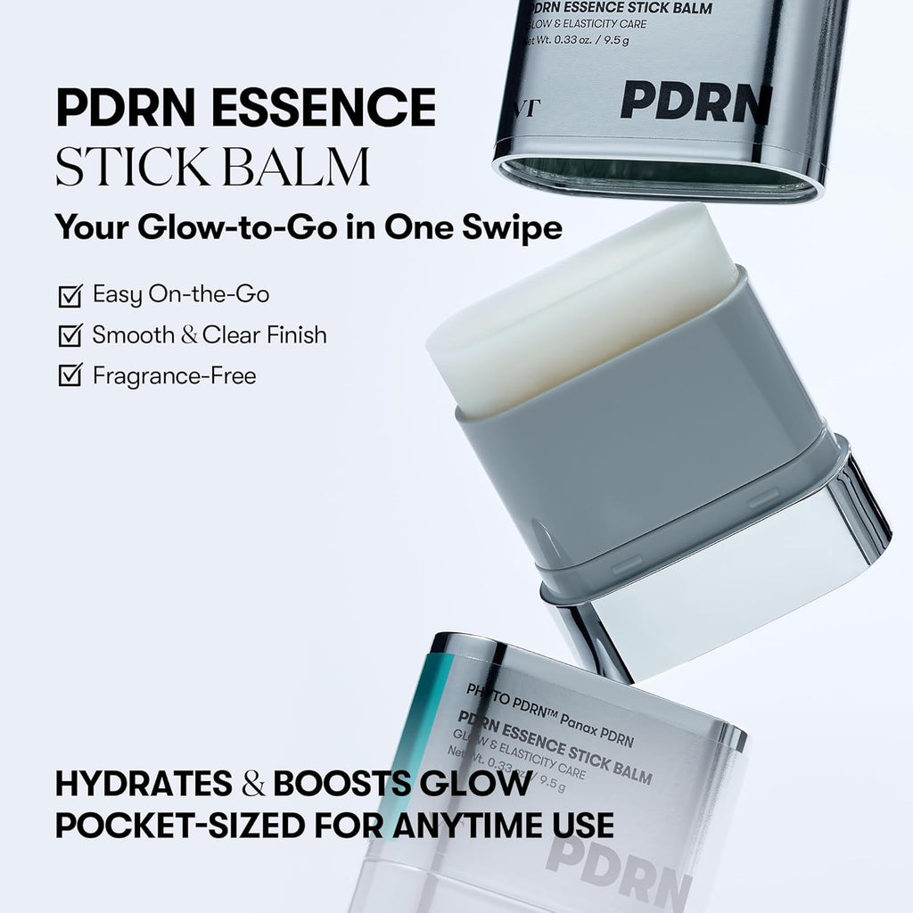 VT COSMETICS PDRN Essence Stick Balm | PDRN Collagen Multi Wrinkle Stick, All-in-One Eye & Neck Treatment, Glow Make Up Base & Face Treatment Balm