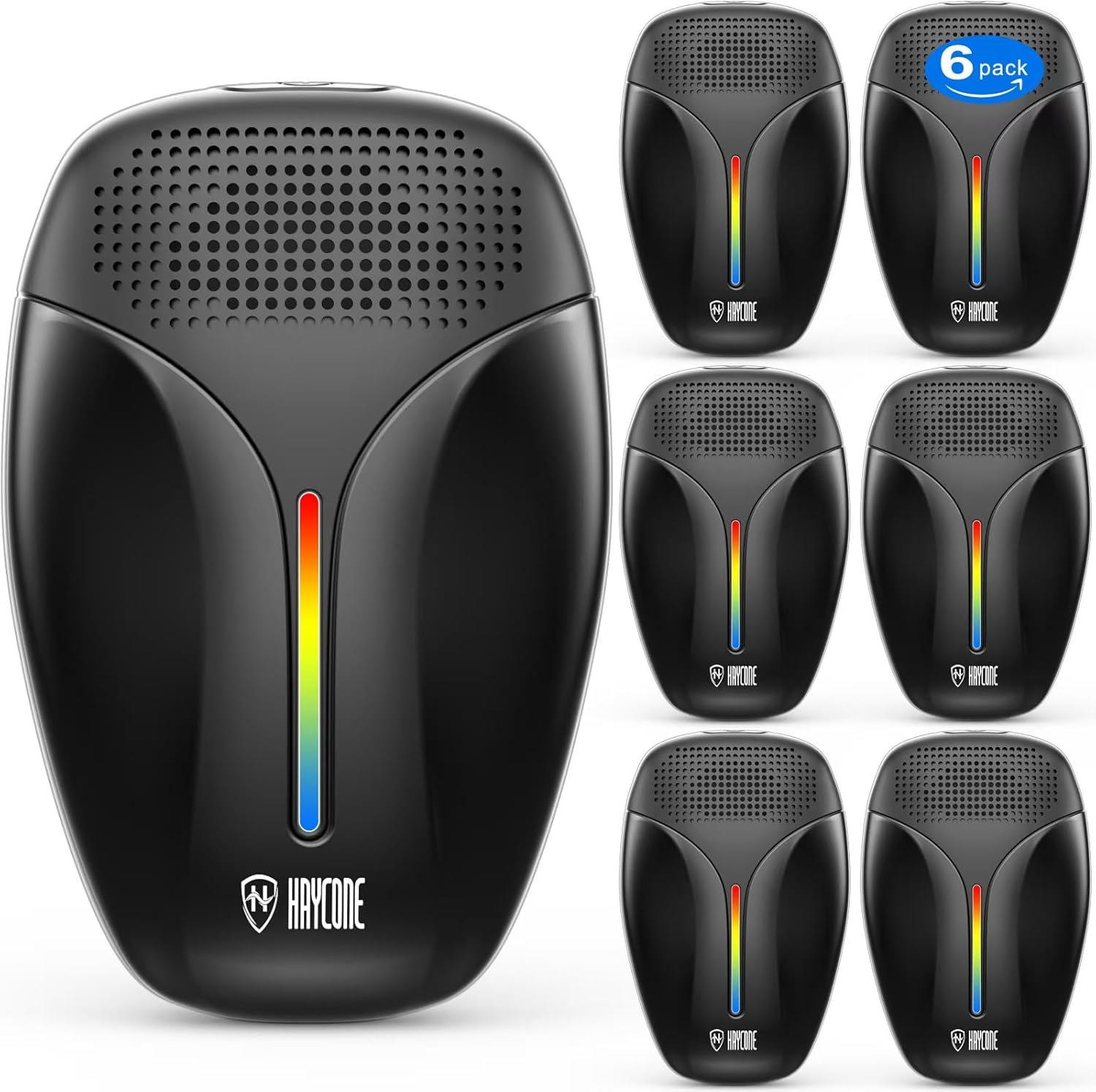 Haycone 2023 Upgraded Version Ultrasonic Pest Repeller, Indoor Ultrasonic Repellent for Cockroach, Rodent, Mouse, Insect, Mosquito, Mice, Spider, Ant, Electronic Pest Control,