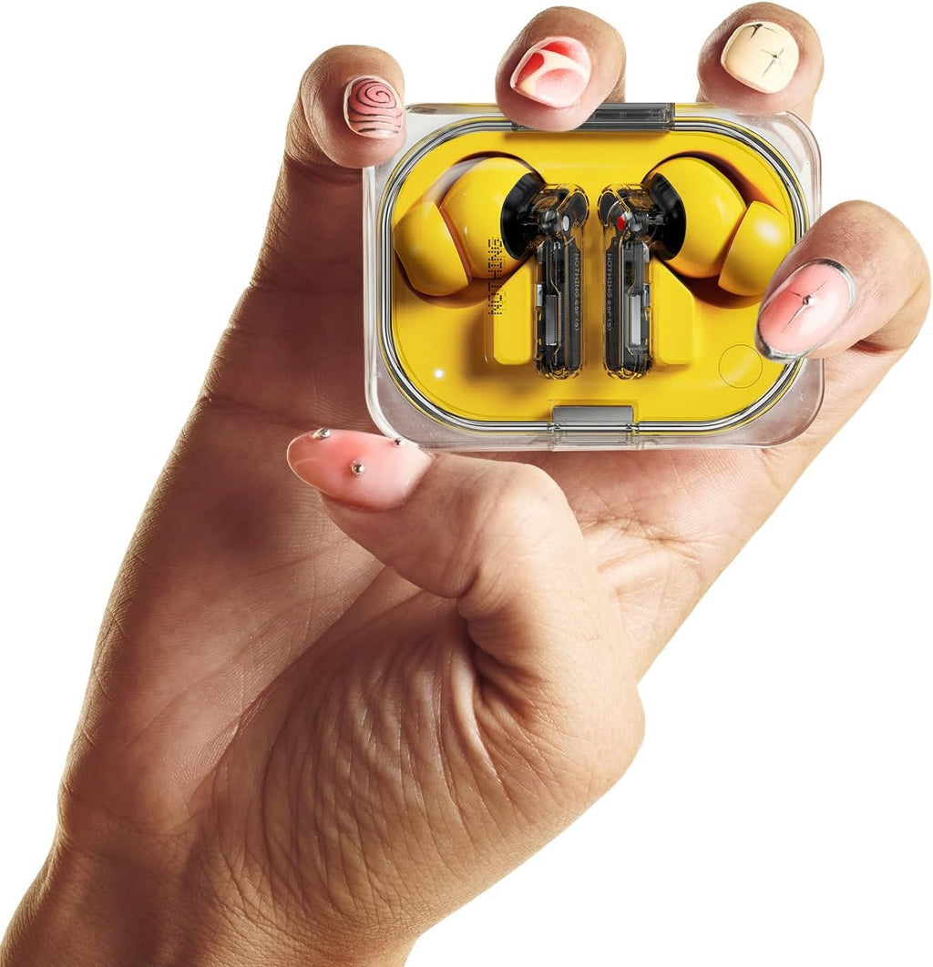 Nothing Ear (a) Wireless Earbuds, 45dB Hybrid Noise Cancelling, 42.5H Playtime, Bluetooth 5.3, Yellow