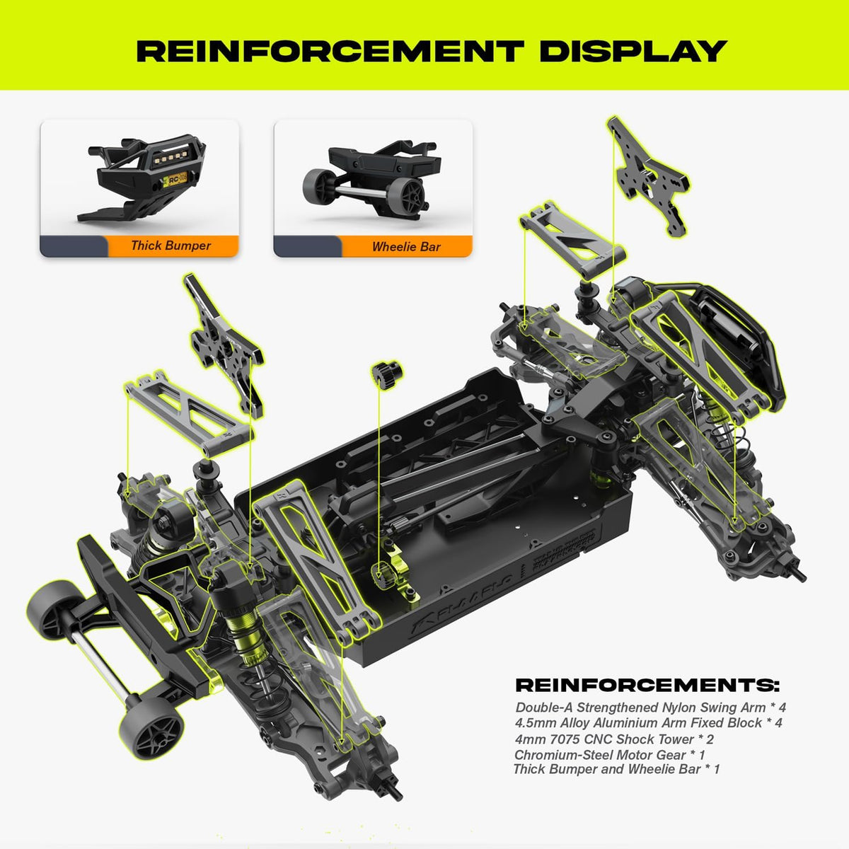 1/10 RTR Brushless Fast RC Cars for Adults,Max 50mph,4WD,Waterproof,3S Lipo