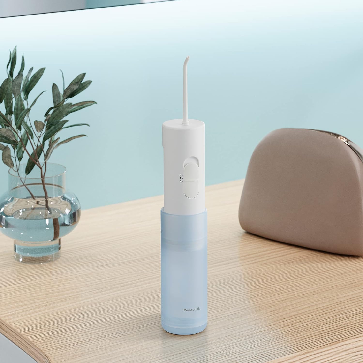 Panasonic EW-DJ11-A503 Oral Irrigator, Easy to Use with 2 Water Pressure Settings, Compact and Portable
