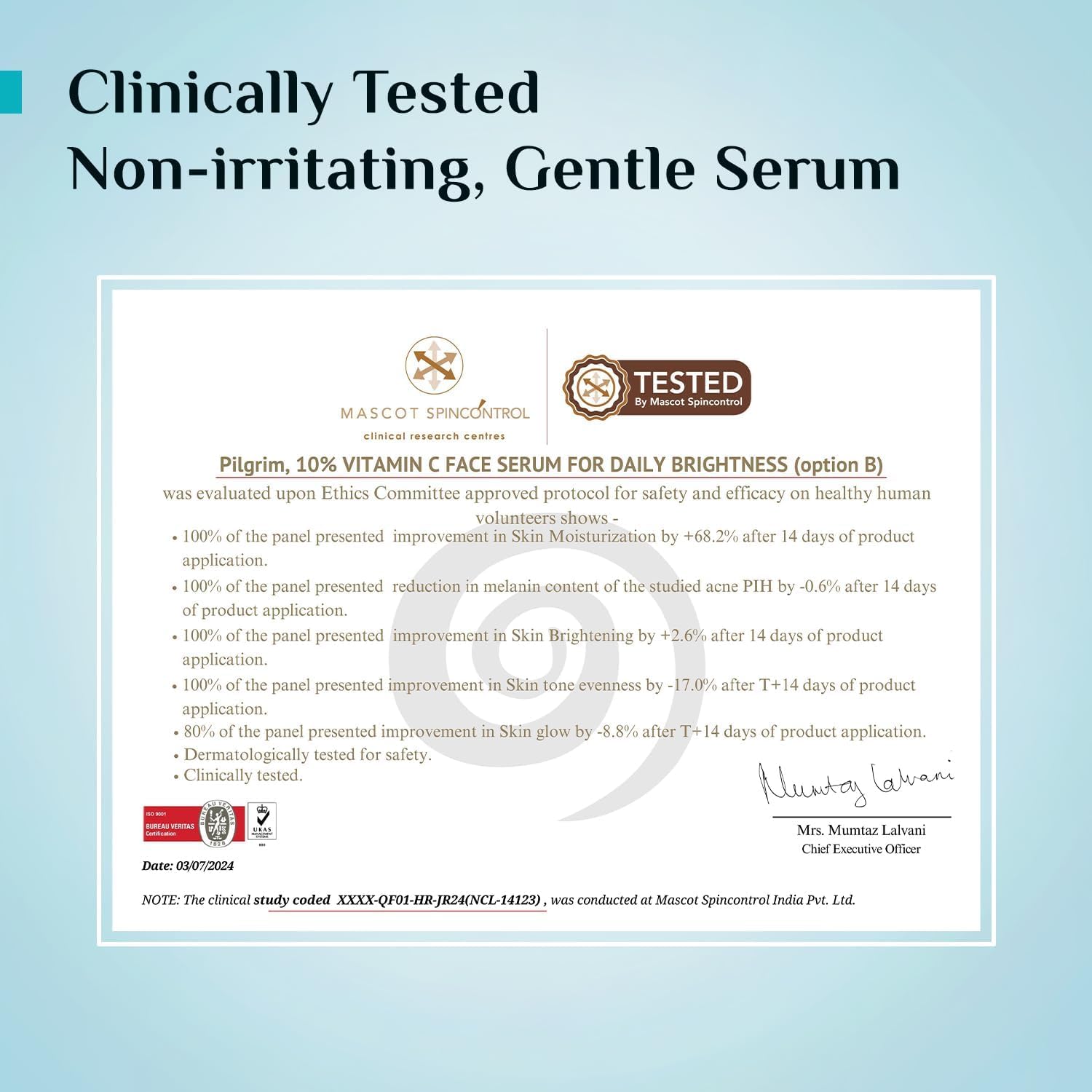 Pilgrim 10% Vitamin C Face Serum For Daily Brightness 30 ml | Face serum for glowing skin | Reduces Dark Spots & Evens Skin Tone | Fragrance Free | For Men and Women | All Skin Types |