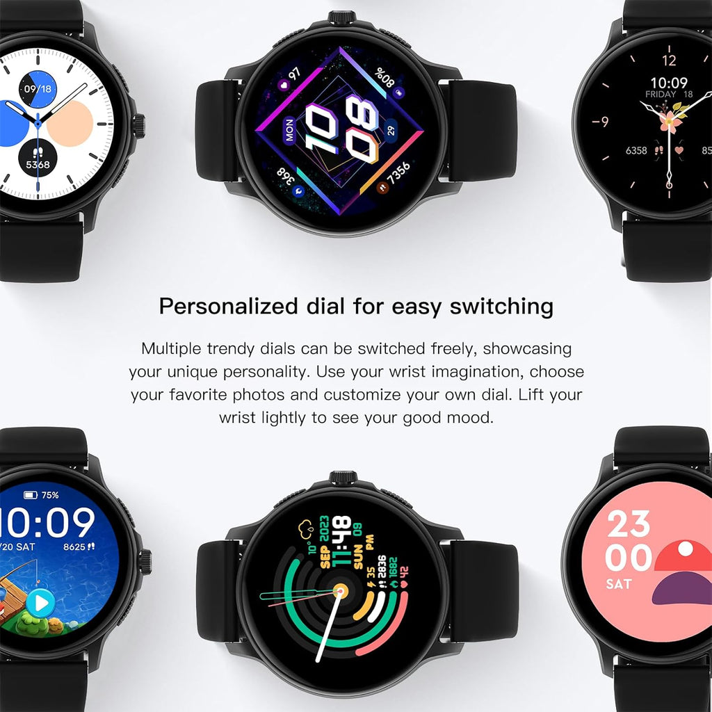 PEJE Smart Watch, 1.43"AMOLED Display, Watches For Men,Smart Watches For Men,Smartwatch With Muslim Reminders, Ip68 Waterproof With 120+ Sport Modes, Compatible with iOS & Android. (Silver)