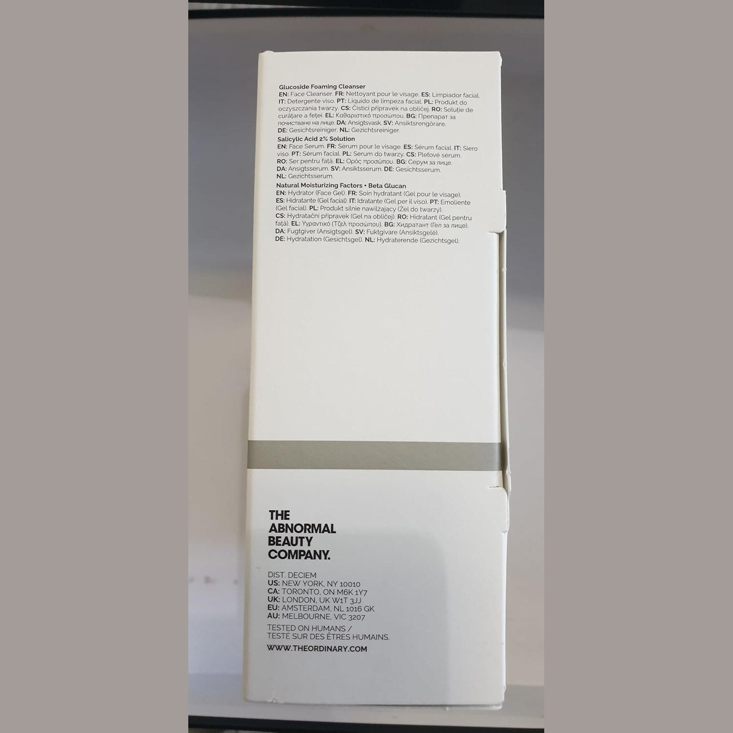 The Ordinary The Clear Set - Glucoside Foaming Cleanser + Salicylic Acid 2% Solution & Natural Moisturizing Factors + Beta Glucan