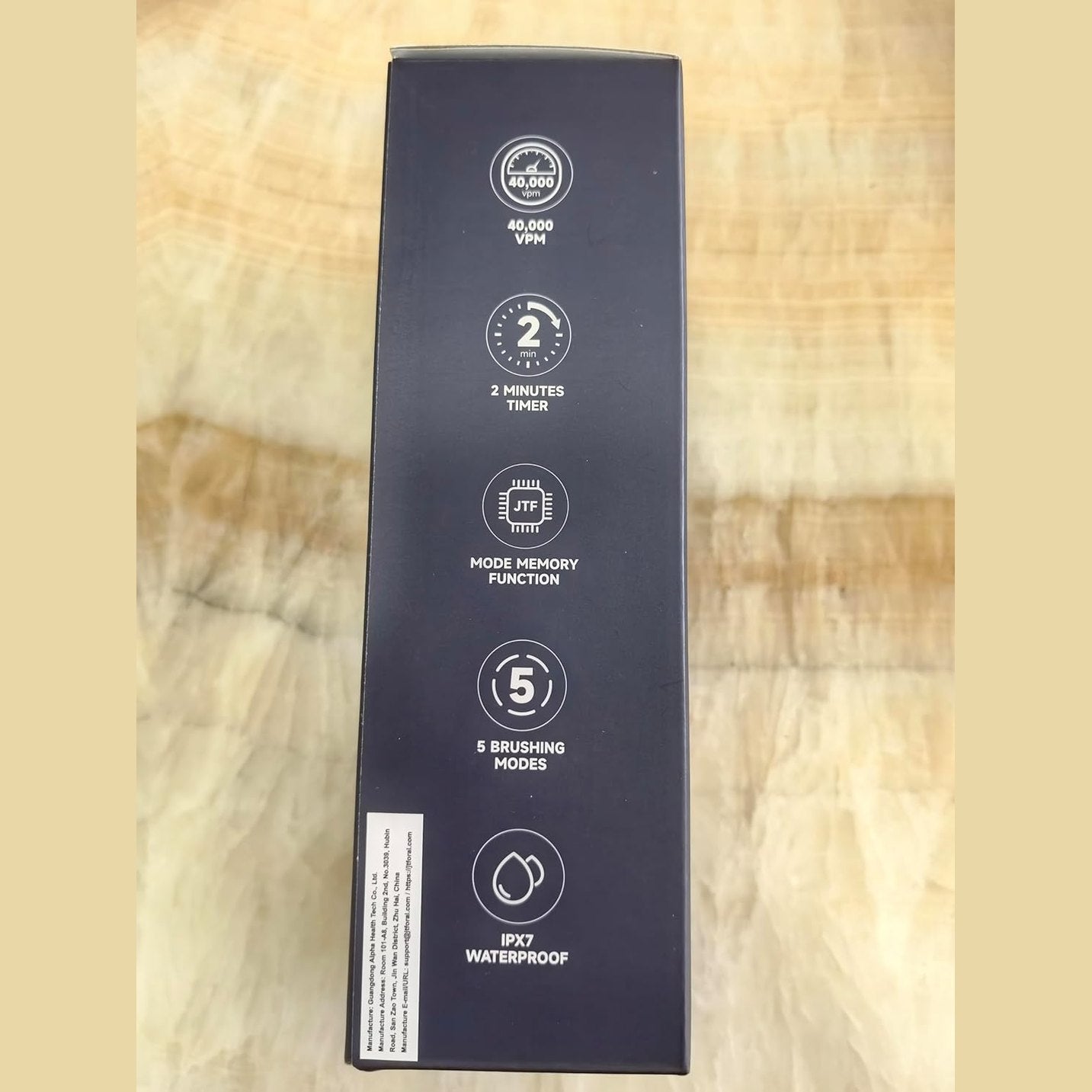 JTF Electric Toothbrush, Sonic Toothbrush with 6 Brush Heads, 40,000 VPM, 5 Modes, Electric Toothbrush with Travel Case, Endurance 60 Days, IPX7, 2 Minutes Smart Timer, Green