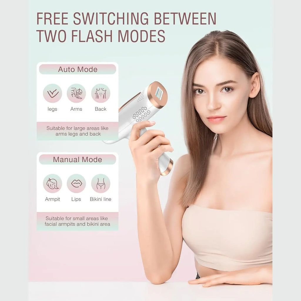 Hair Removal Device Laser Hair Removal for Women and Men IPL Hair Removal At-Home 999,999 Flashes Painless Hair Remover on Armpits Back Legs Arms Face Bikini Line-1