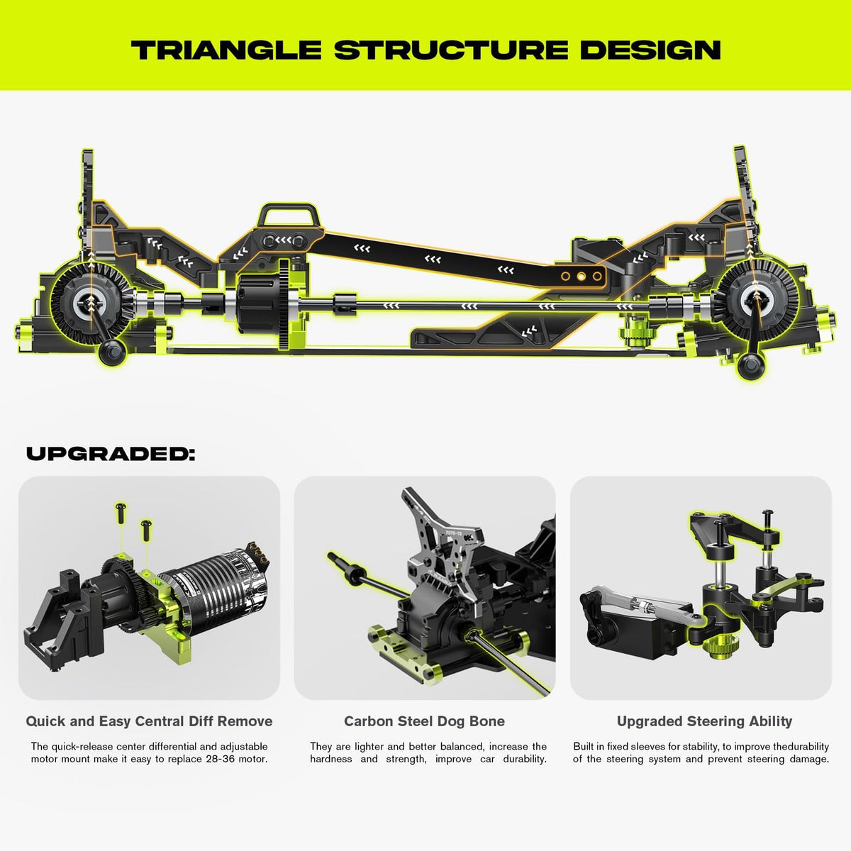 1/10 RTR Brushless Fast RC Cars for Adults,Max 50mph,4WD,Waterproof,3S Lipo