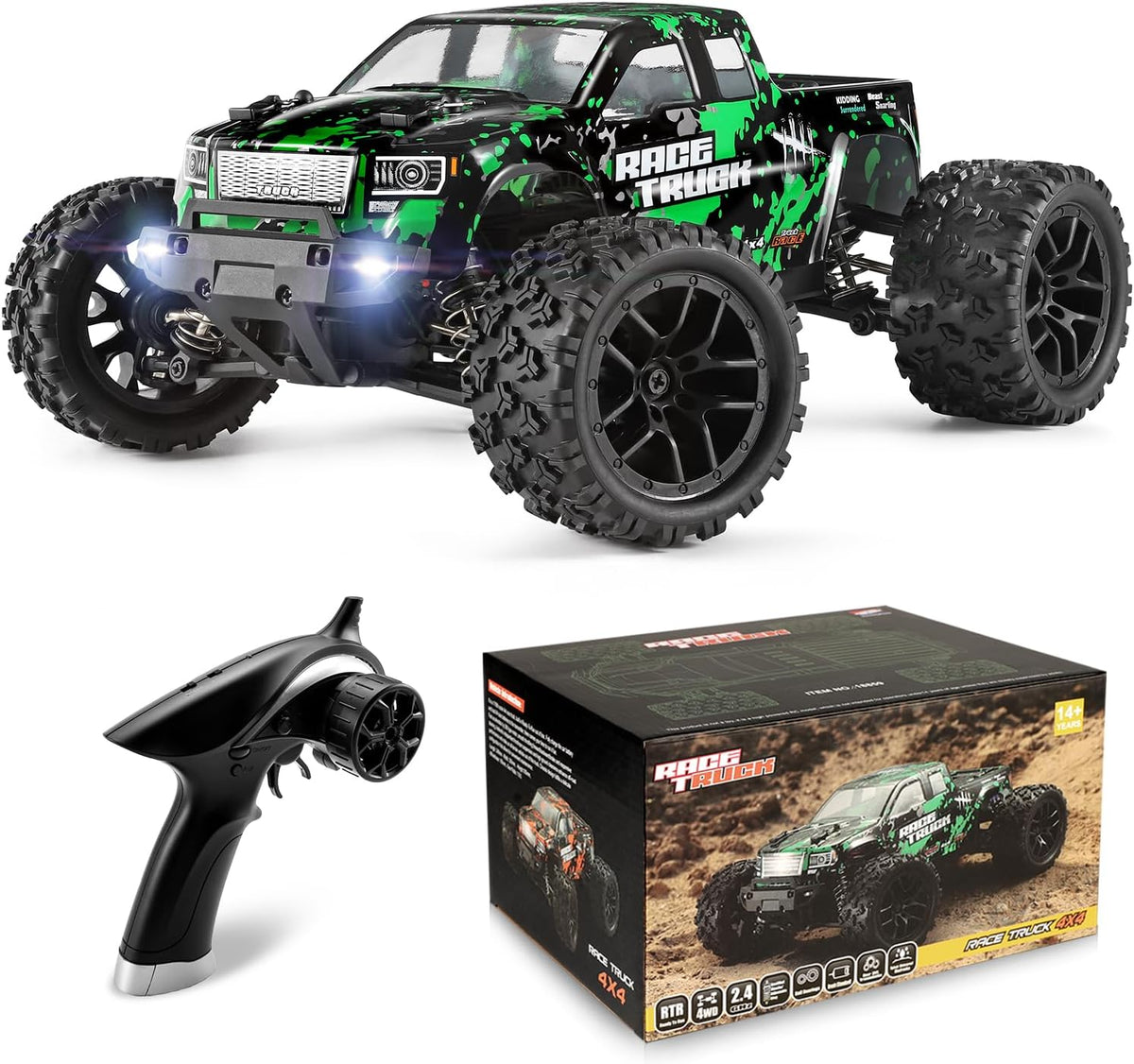 HAIBOXING 18859 1:18 Scale All Terrain RC Car, Hobby 4WD Remote Control Car