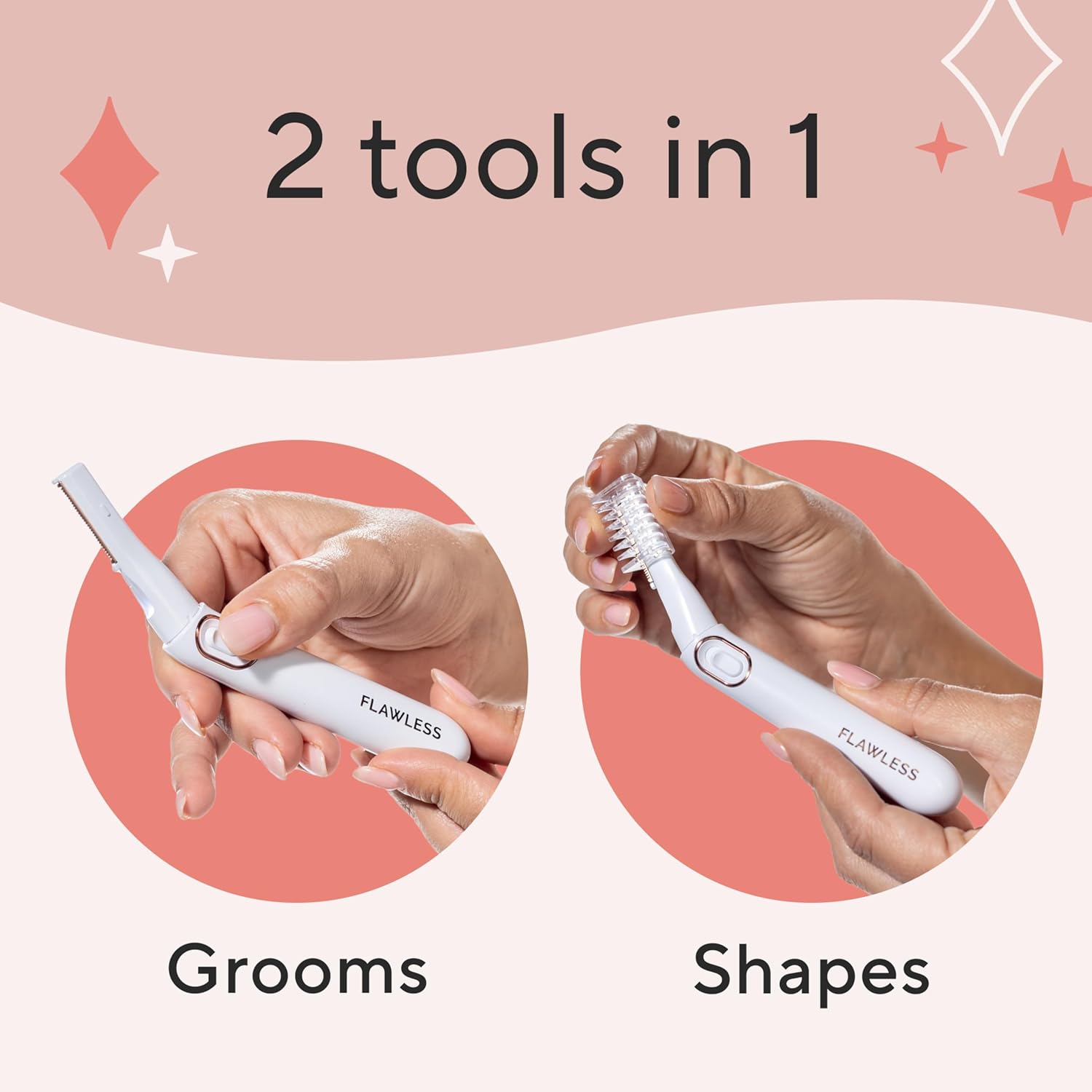 Finishing Touch Flawless Bikini Shaver and Trimmer Hair Remover for Women, Dry Use Electric Razor, Personal Groomer for Intimate Ladies Shaving, No Bump, Smooth Shave