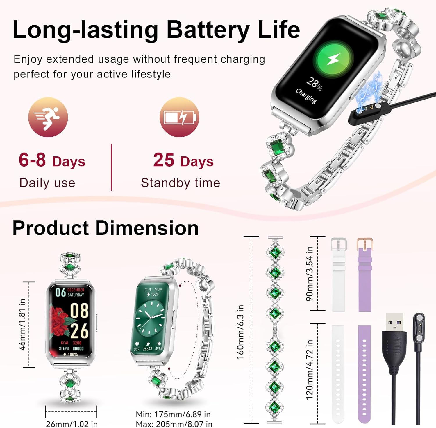 Homailida Smartwatch for Women with Make/Answer Calls, 1.47" HD Display Waterproof Fitness Smart Watch with Heart Rate Sleep Monitor Sports Modes Activity Tracker for iOS Android