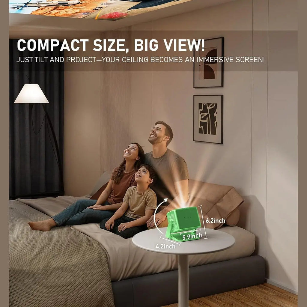 Netflix Official & Dolby Audio Projector, VISSPL Autofocus/Trapezoidal Correction Projector with WiFi Bluetooth, 26000 Lumens Full HD 1080P Projector Supports 4K, 50% Zoom Home Cinema Video Projector