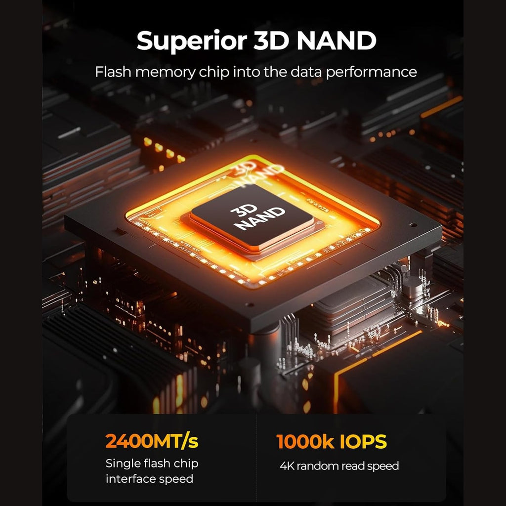 ORICO NVMe SSD PCIe 4.0- Up to 7000MB/s, M.2 SSD 2280 PCIe 4.0X4 Internal Solid State Drive SSD, Fast Heat Dissipation, Compatible with PS5, for Gamers and Creators-O7000 (1TB)