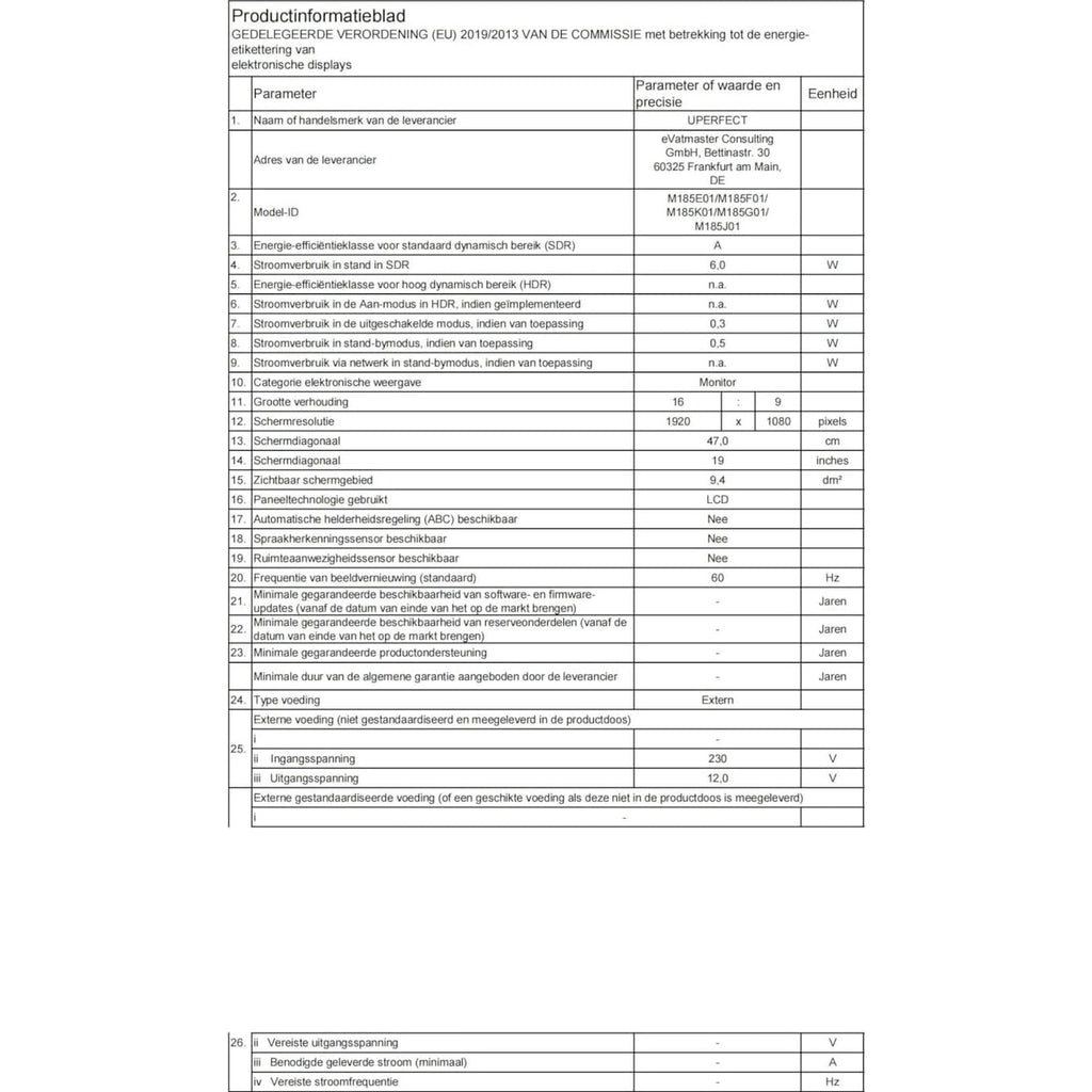 UPERFECT 18.5 Inch 120Hz Portable Screen with Matte IPS Display Full HD 1920 x 1080 USB C Mini HDMI for Laptop PC Switch PS4/5 Xbo Raspb Pi, Metal Case, Mobile Monitor VESA Mount
