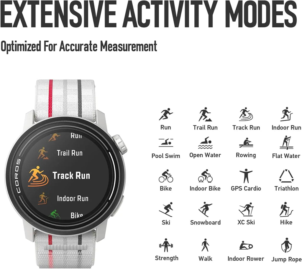 COROS Pace 3 GPS Sports Watch, Lightweight and Comfortable, 17 Days Battery Life, Dual Frequency GPS Running Watch, Heart Rate, Navigation, Sleep Tracking, Running (Nylon Ink)