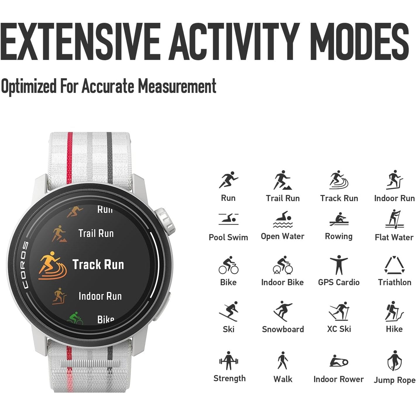 COROS PACE 3 GPS Sport Watch, Lightweight Running Watch, 17-Day Battery Life, Accurate GPS, Heart Rate Monitor, Navigation, Sleep Tracking, Training Plan, Run, Bike, and Ski (White Silicone)