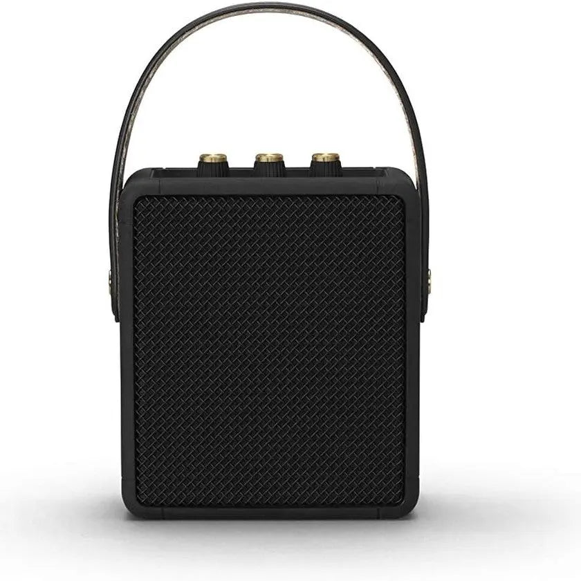 Marshall STOCKWELL II Portable Bluetooth Speaker with 20+ Hours of Playtime — Black & Brass (2 Year Warranty)