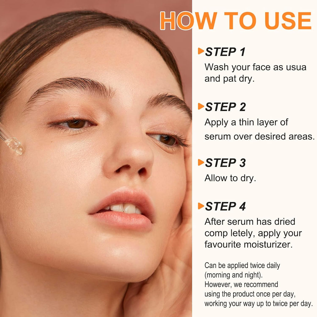 ELBBUB Premium 20% Vitamin C Serum For Face, with Hyaluronic Acid, Retinol & Amino Acids - Boost Skin Collagen, Brighten Hydrate & Plump Skin, Anti Aging & Wrinkle Facial Serum