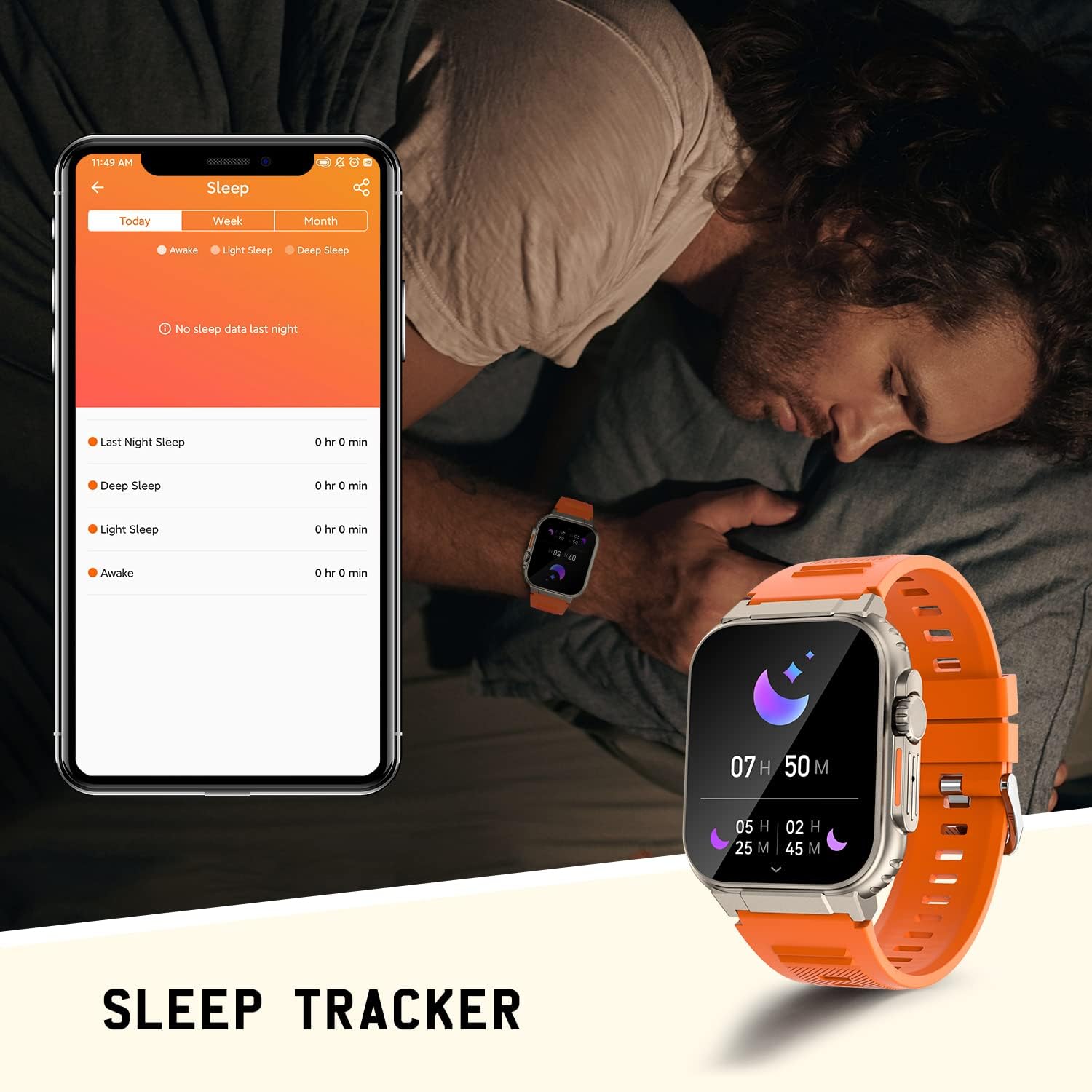 Smart Watch ultra For Men make answer Calls, 2.0'' HD Screen out doors sport fitness tracker with Heart Rate / Sleep Monitor,Music Storage, 600mah battery, for android phones compatible with Iphone