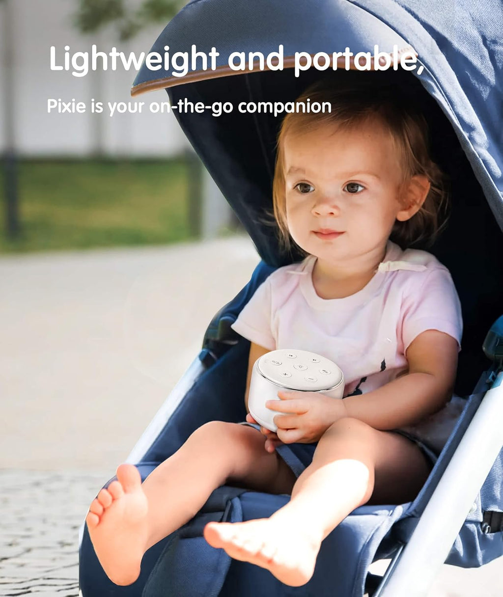 FamiSym White Noise Sound Machine Baby - 34 Soothing Sounds, Rechargeable, Portable, Night Light, Sleep Aid for Baby, Kids, Adults