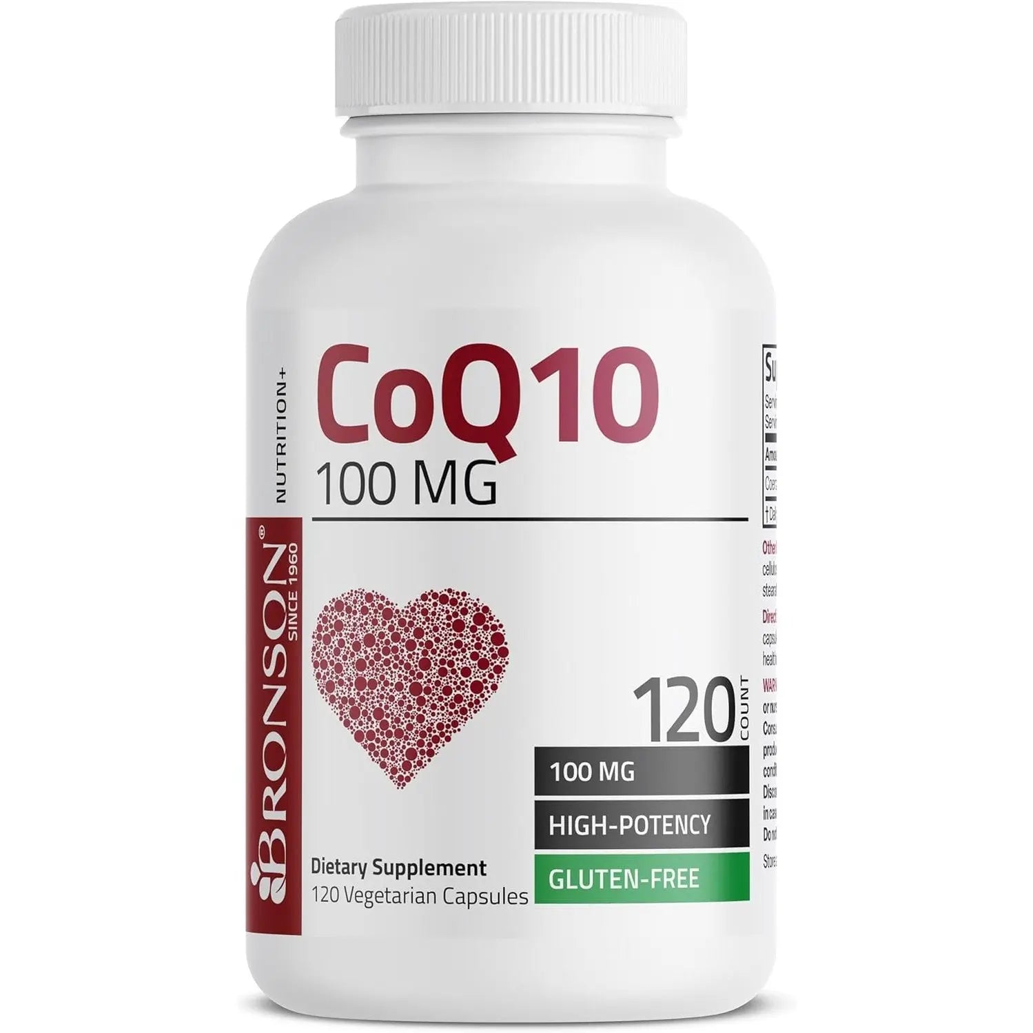 Bronson CoQ10 100 MG High Potency Cellular Energy Production, 120 Vegetarian Capsules