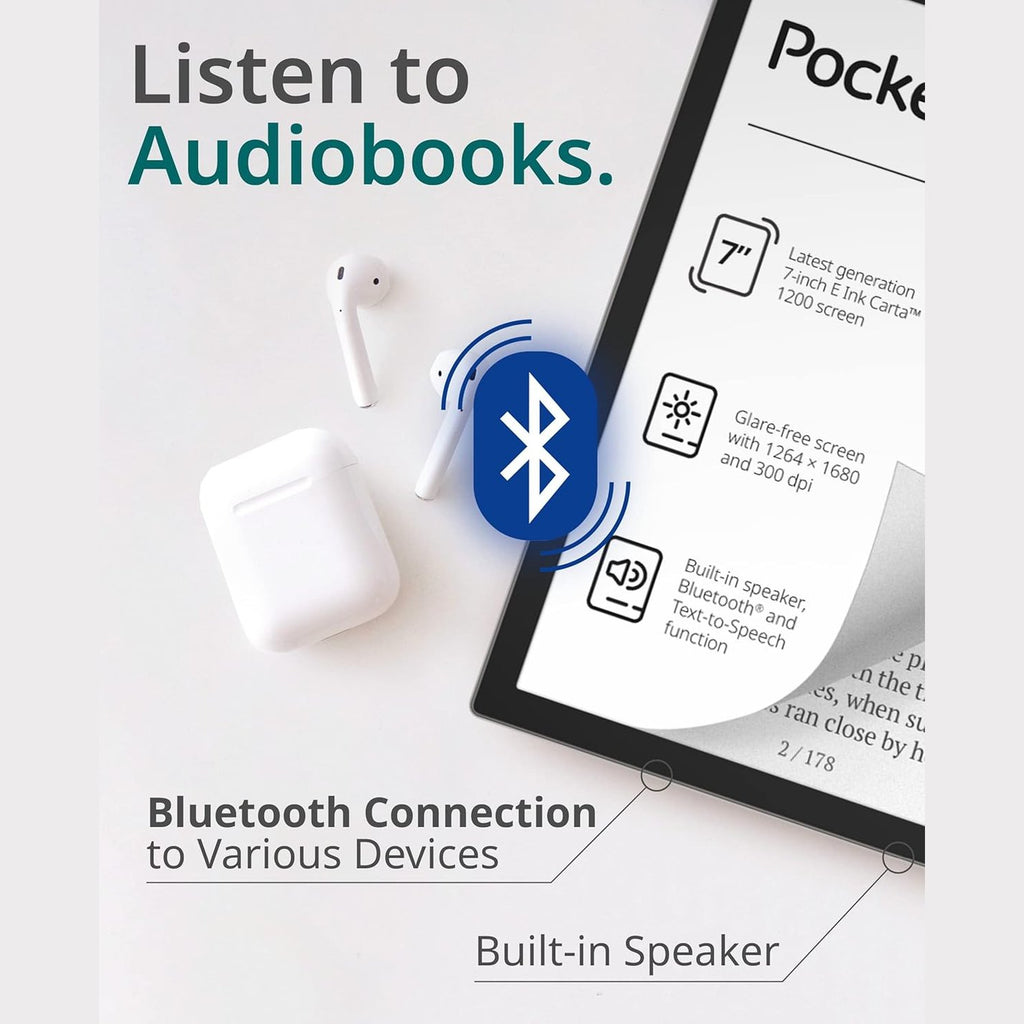 PocketBook 700 Era Silver ebook reader Touchscreen 16 GB Black Silver