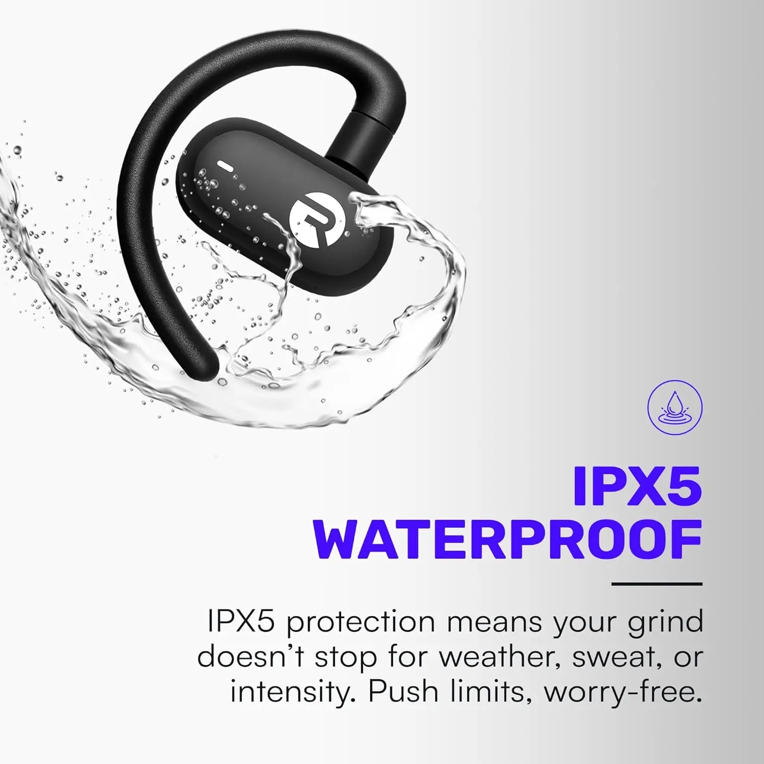 Raycon Open Earbuds – True Wireless Open Ear Bluetooth Headphones, Hook Design, IPX5 Water Resistant, 40 Hours of Battery Life (Mint)