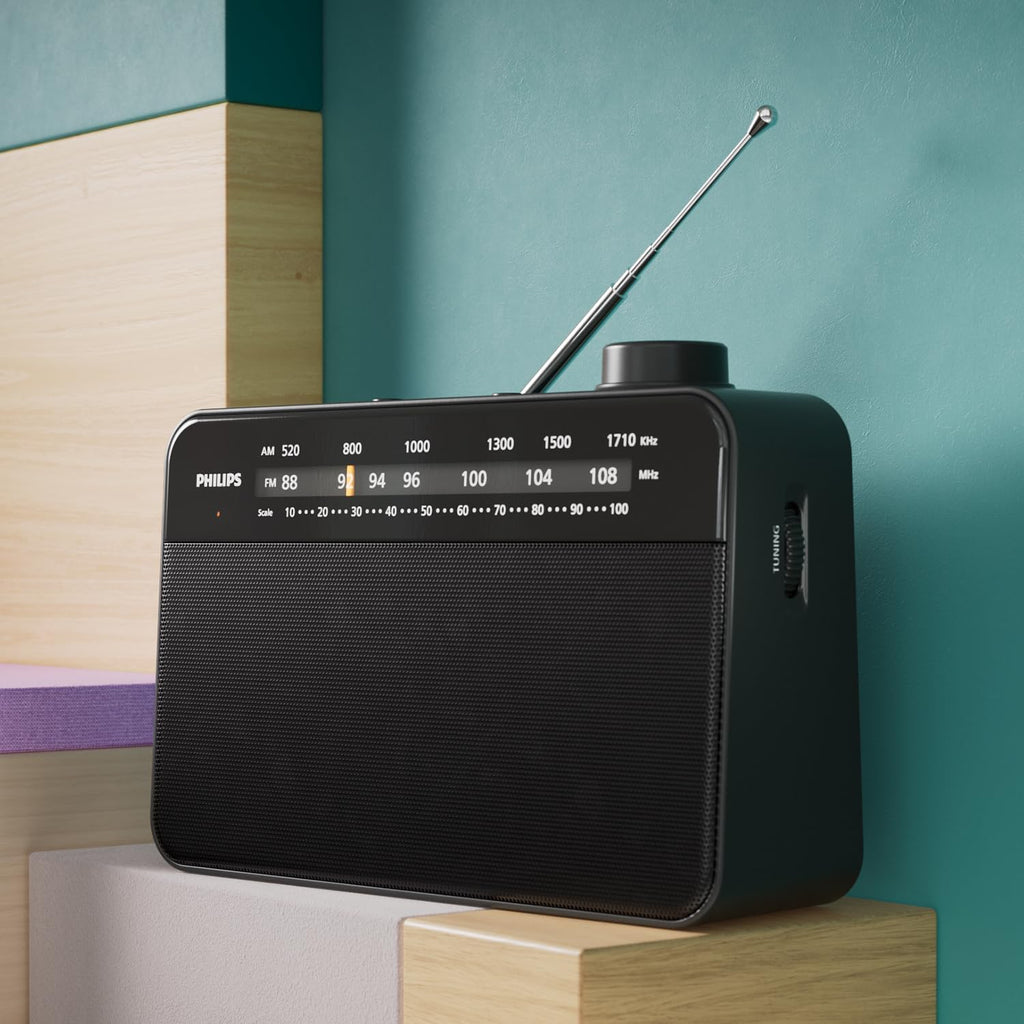 Philips TAR2509 Portable FM/MW Radio, 2024