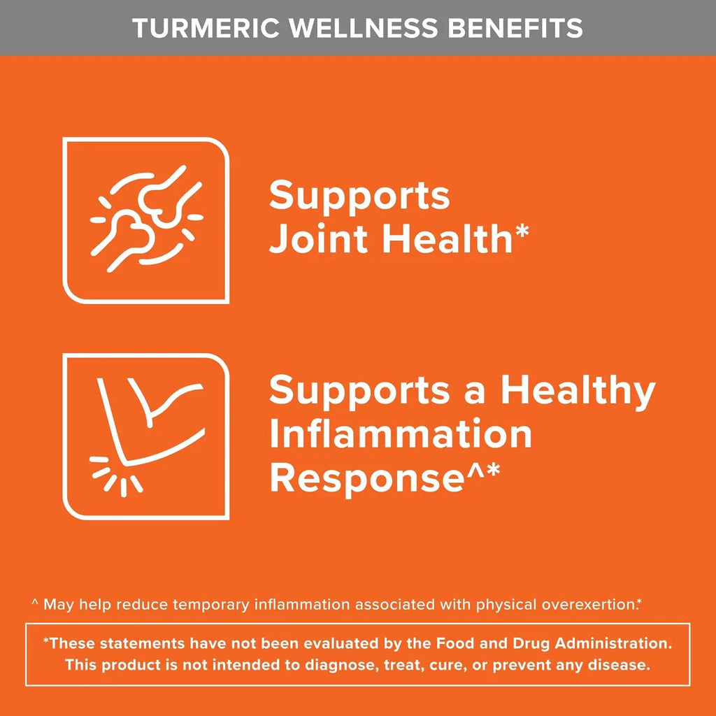 Qunol Turmeric Curcumin with Black Pepper & Ginger, 2400mg Turmeric Extract with 95% Curcuminoids, Extra Strength Supplement, Enhanced Absorption, Joint Support Supplement, 105 Count