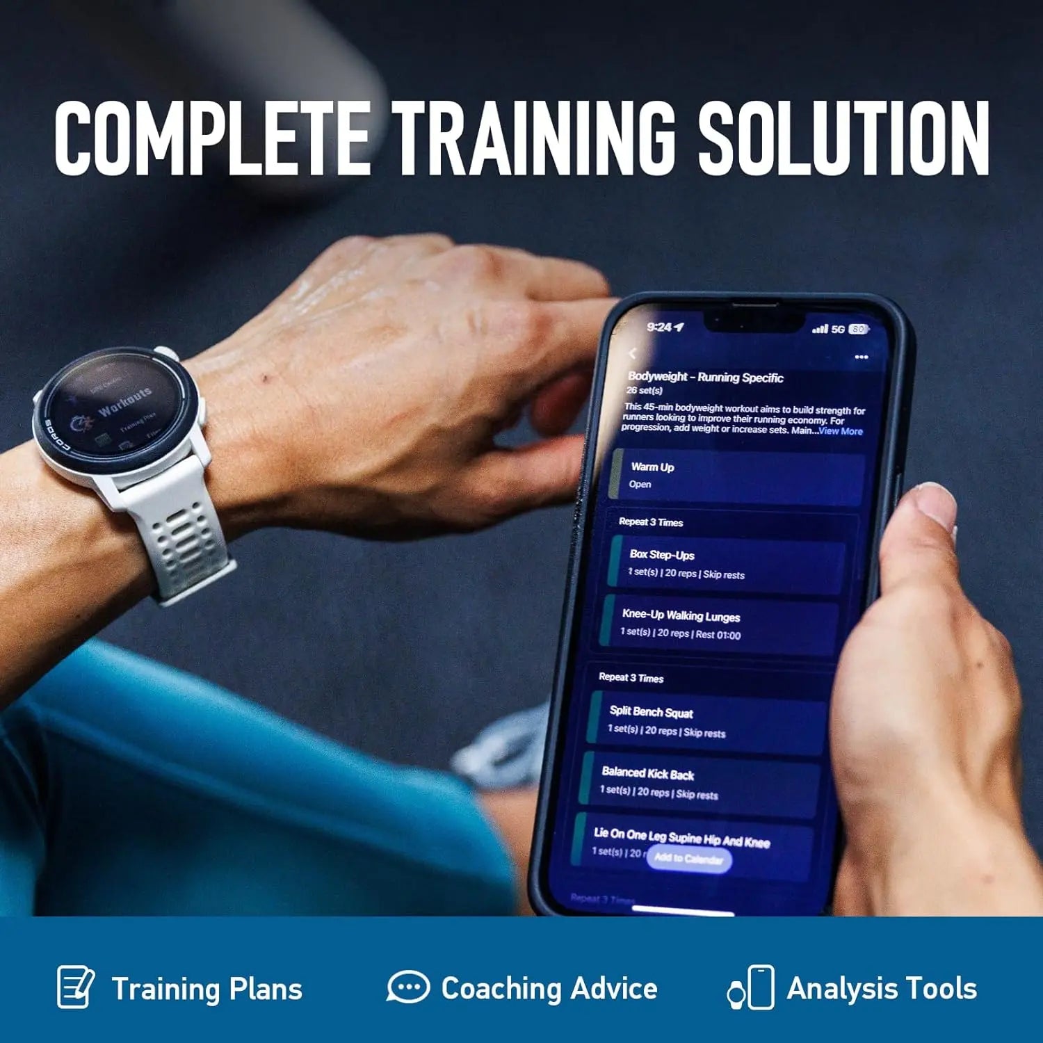 COROS Pace 3 GPS Sports Watch, Lightweight and Comfortable, 17 Days Battery Life, Dual Frequency GPS Running Watch, Heart Rate, Navigation, Sleep Tracking, Running (Nylon Ink)