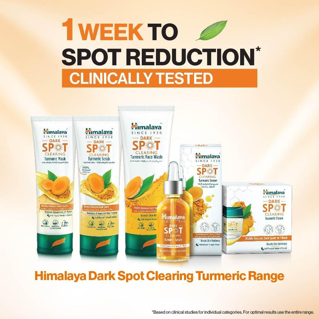 Himalaya Since 1930 Dark Spot Clearing Turmeric Face Wash | Visibly Reduces Dark Sports & Boosts Skin Radiance – 100ml