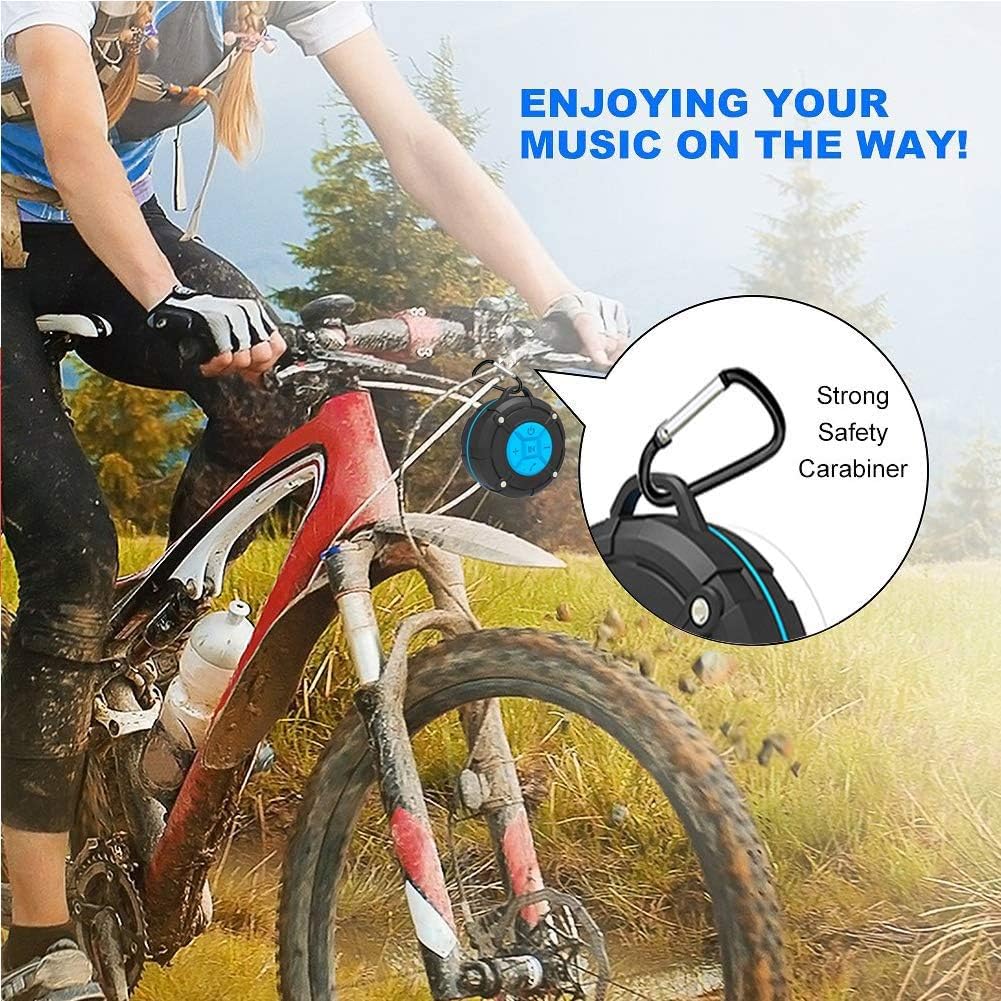 Shower Speaker Waterproof IPX7 Bluetooth Speaker with Suction Cup & Hook - Shower Radios, Waterproof Speaker with Louder HD Sound for Bathroom, Pool, Beach, Outdoor