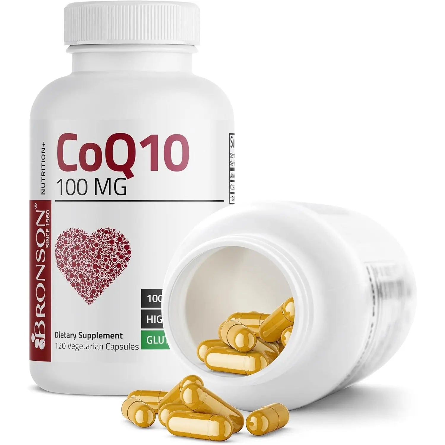 Bronson CoQ10 100 MG High Potency Cellular Energy Production, 120 Vegetarian Capsules