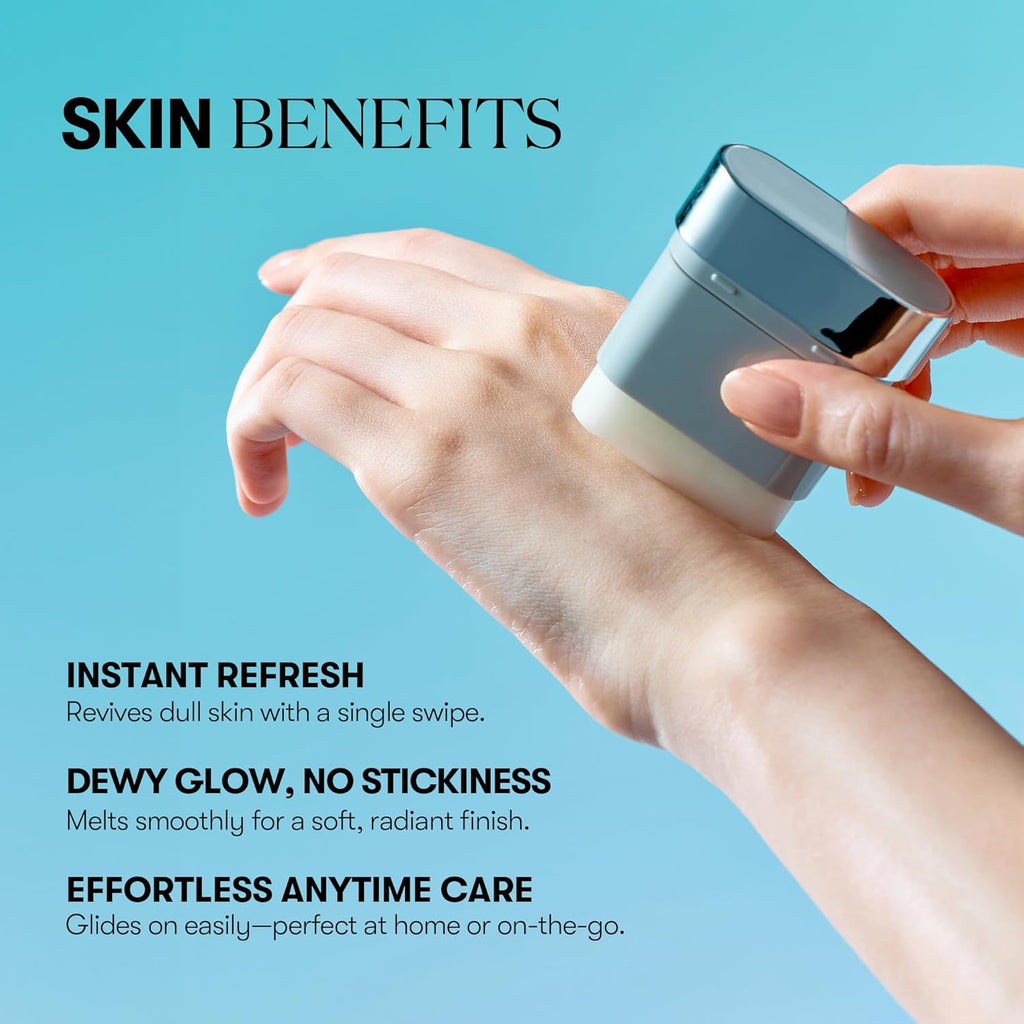 VT COSMETICS PDRN Essence Stick Balm | PDRN Collagen Multi Wrinkle Stick, All-in-One Eye & Neck Treatment, Glow Make Up Base & Face Treatment Balm