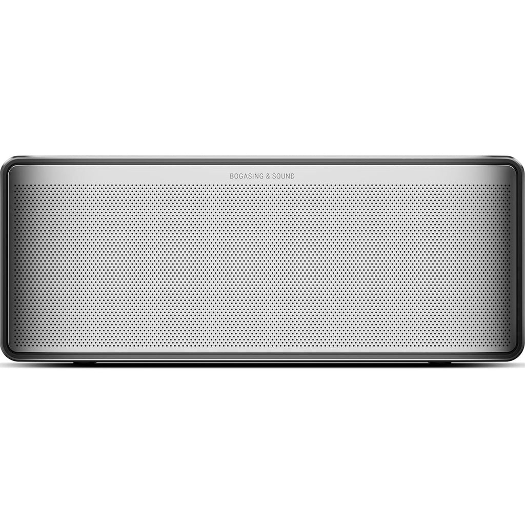 BOGASING S8 Pro Max Bluetooth Speaker, 3-Channel Audio with Lifelike Stereo Sound & Punchy Bass, EQ, DSP Technology, TF-Card, AUX, Built-in Mic, Wireless Portable Speakers for Home, Office (Silver)