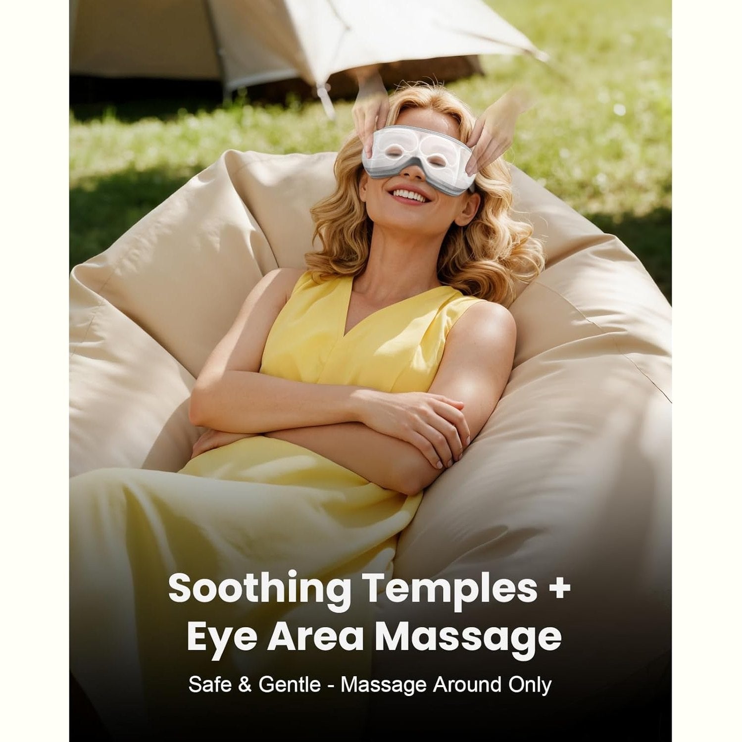 BOB AND BRAD Eye Massager FSA/HSA Eligible, EyeOasis 2 Plus - Eye Massager for Migraines with Remote, Heat, Compression, Music, Heated Eye Massage Mask for Dry Eyes Relief, Improve Sleep, Ideal Gifts