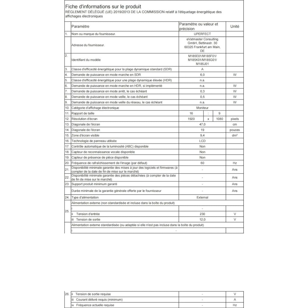 UPERFECT 18.5 Inch 120Hz Portable Screen with Matte IPS Display Full HD 1920 x 1080 USB C Mini HDMI for Laptop PC Switch PS4/5 Xbo Raspb Pi, Metal Case, Mobile Monitor VESA Mount