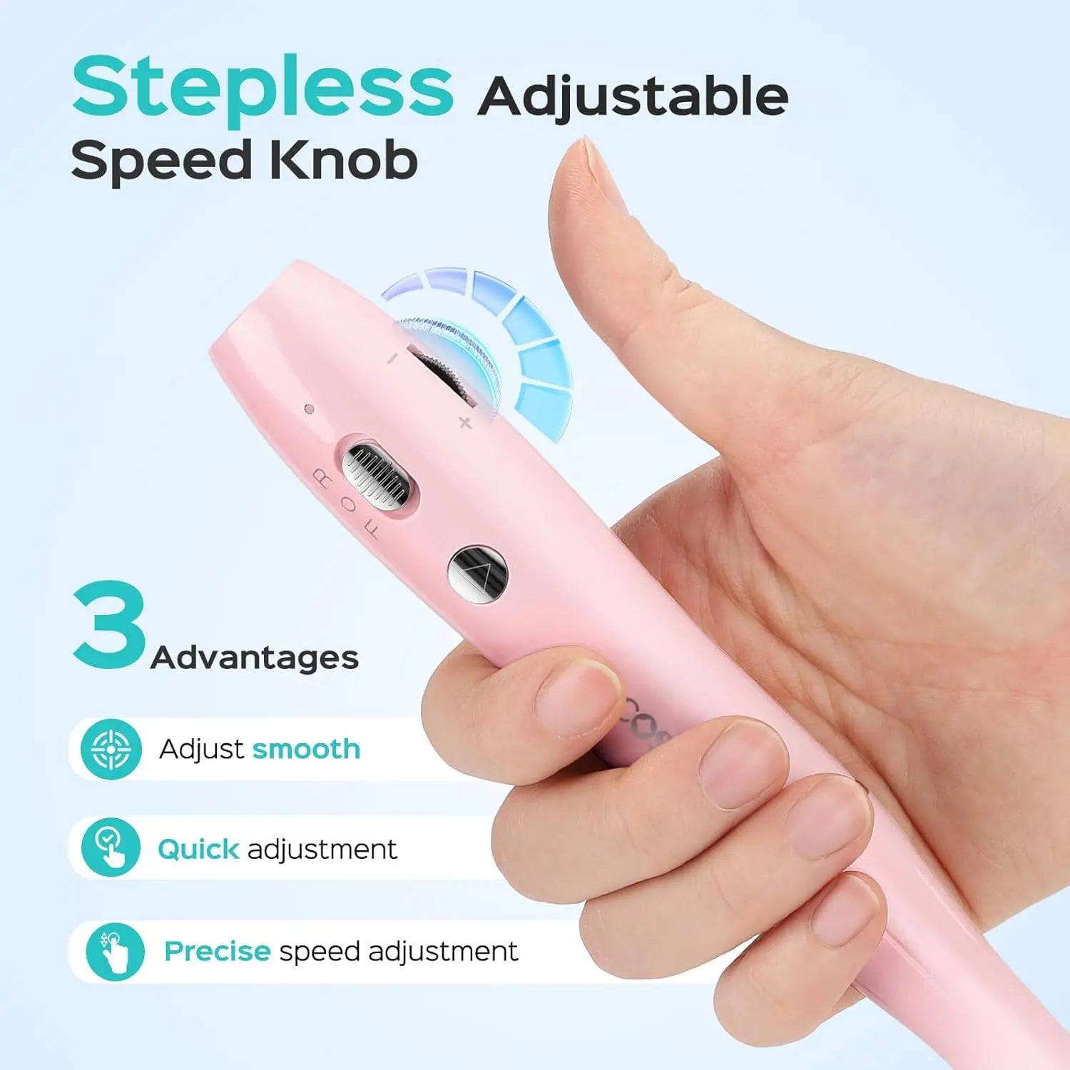COSLUS Cordless Nail Drill Electric File: Professional for Acrylic Gel Dip Powder Nails Portable Nail Drill Machine Kit Pink
