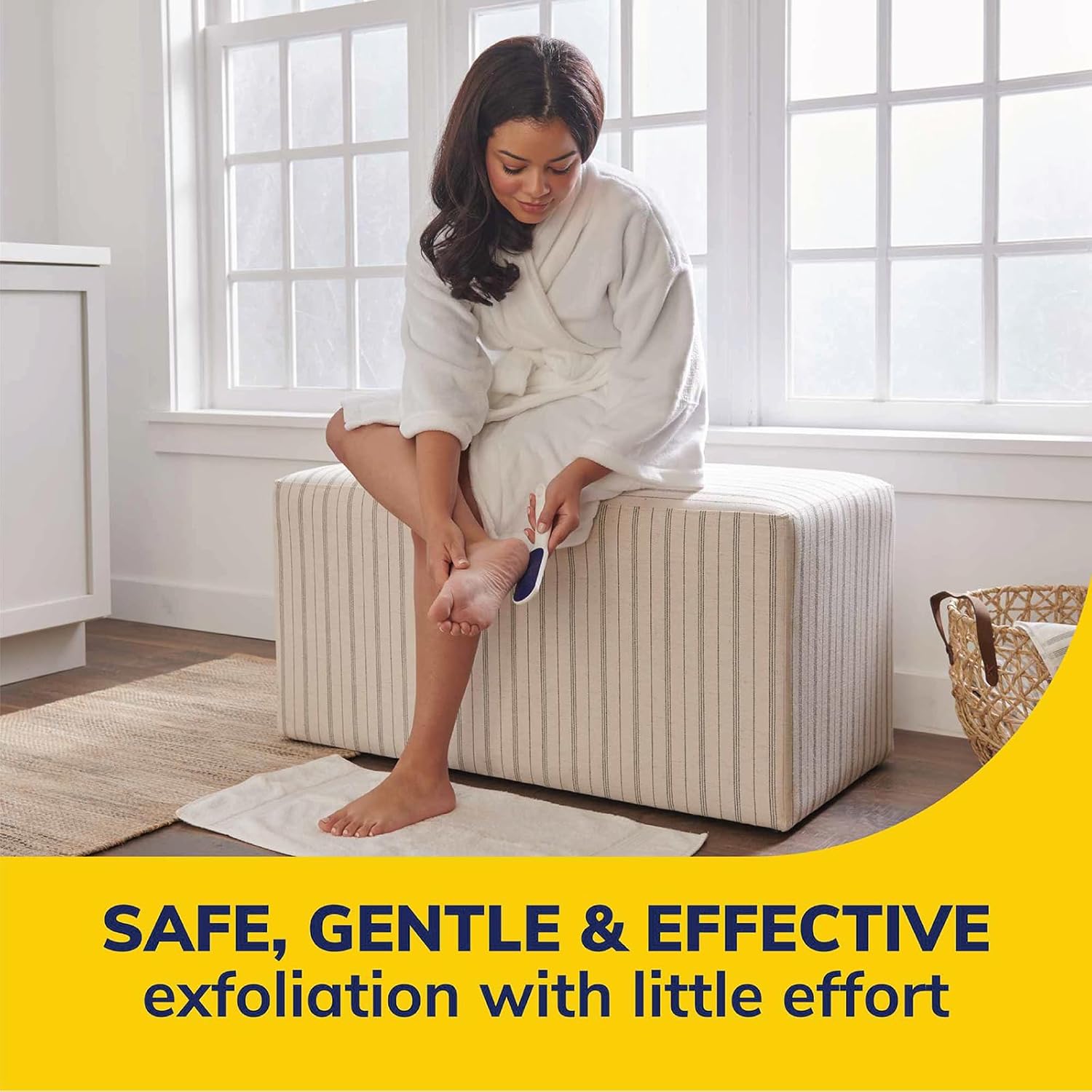 Dr. Scholl's Hard Skin Remover Nano Glass Foot File - Callus Remover, Foot Scrubber