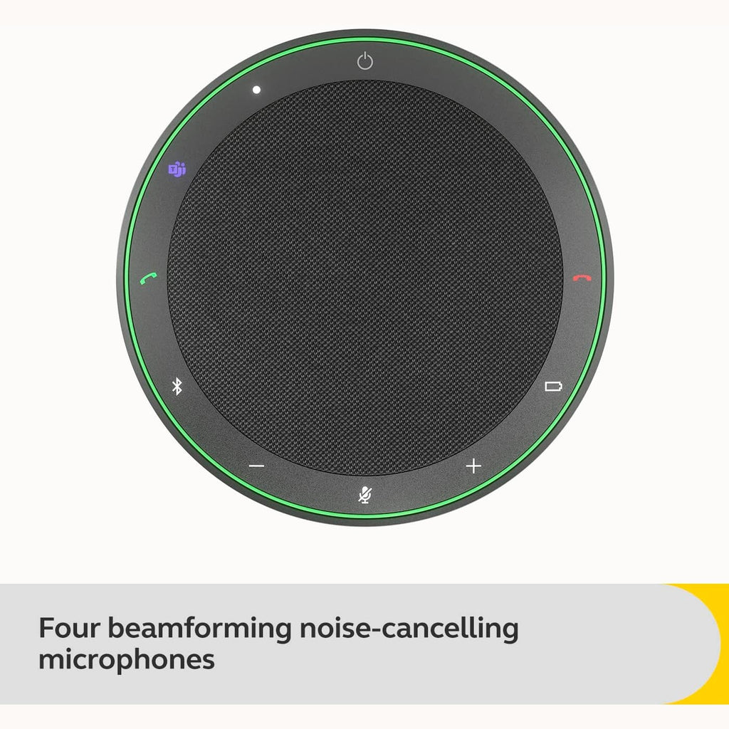 Jabra Speak2 75 Wireless Bluetooth Speakerphone – Portable Conference Speaker with 4 Noise-Cancelling Mics, 65mm Full-Range Speakers & Super-Wideband Audio - Certified Microsoft Teams Speaker – Black