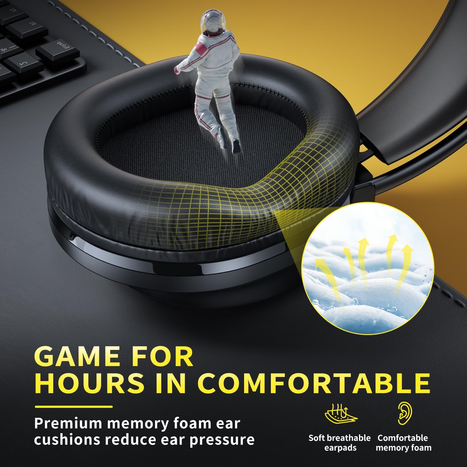 Tatybo Gaming Headset for Ps5 Ps4 Xbox Series X/S, Wired Gaming Headphones for Switch Xbox One PC Stereo Surround Sound Noise Cancelling Mic LED Lights